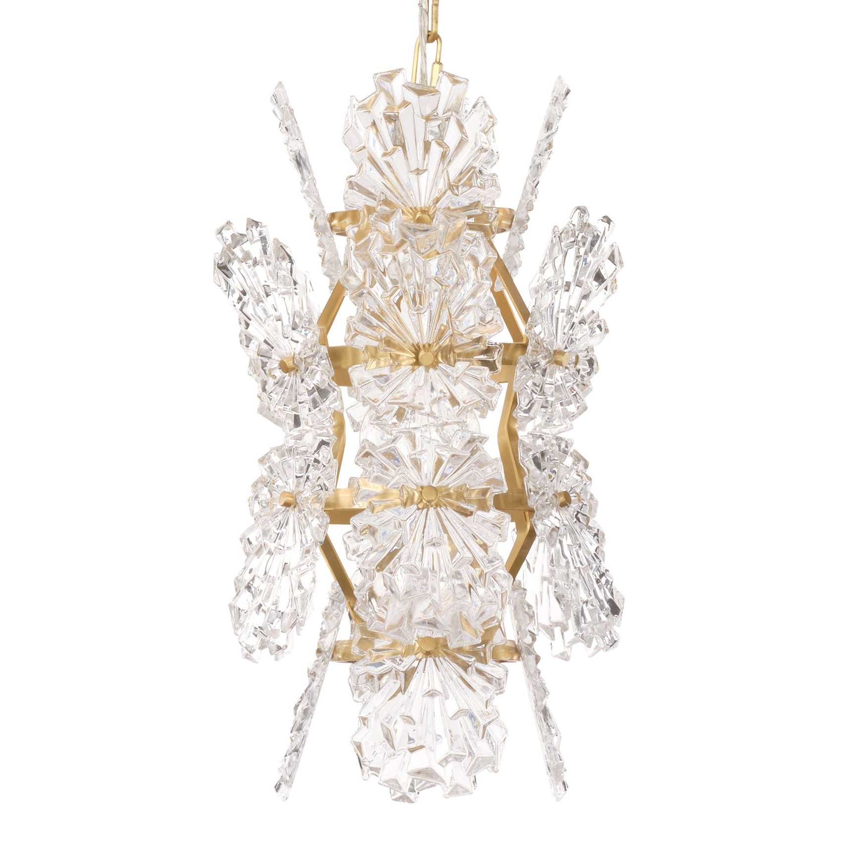 Jamie Young Orion Clear Molded Glass 1-Light Pendant