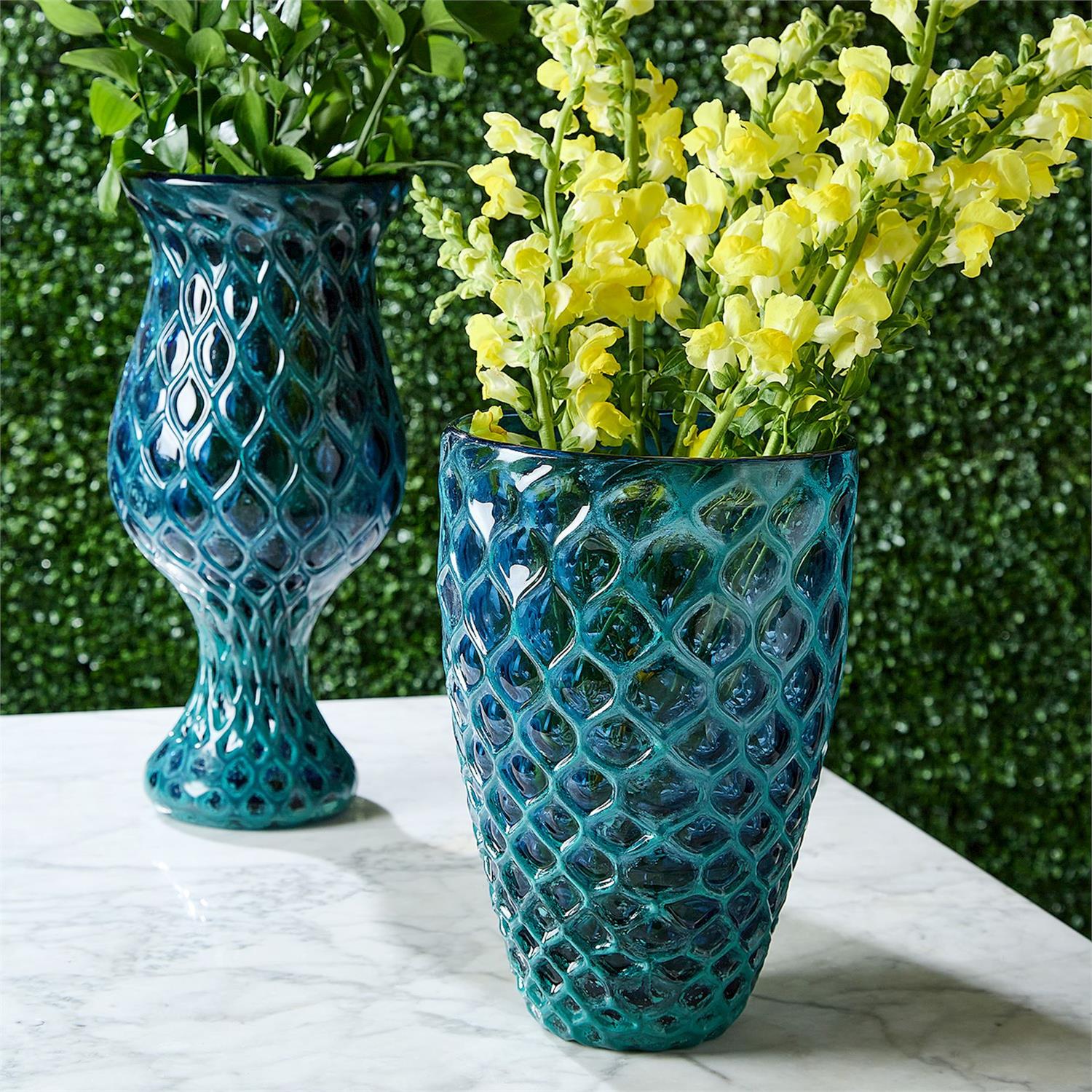 Antiqued Vase Set of 2