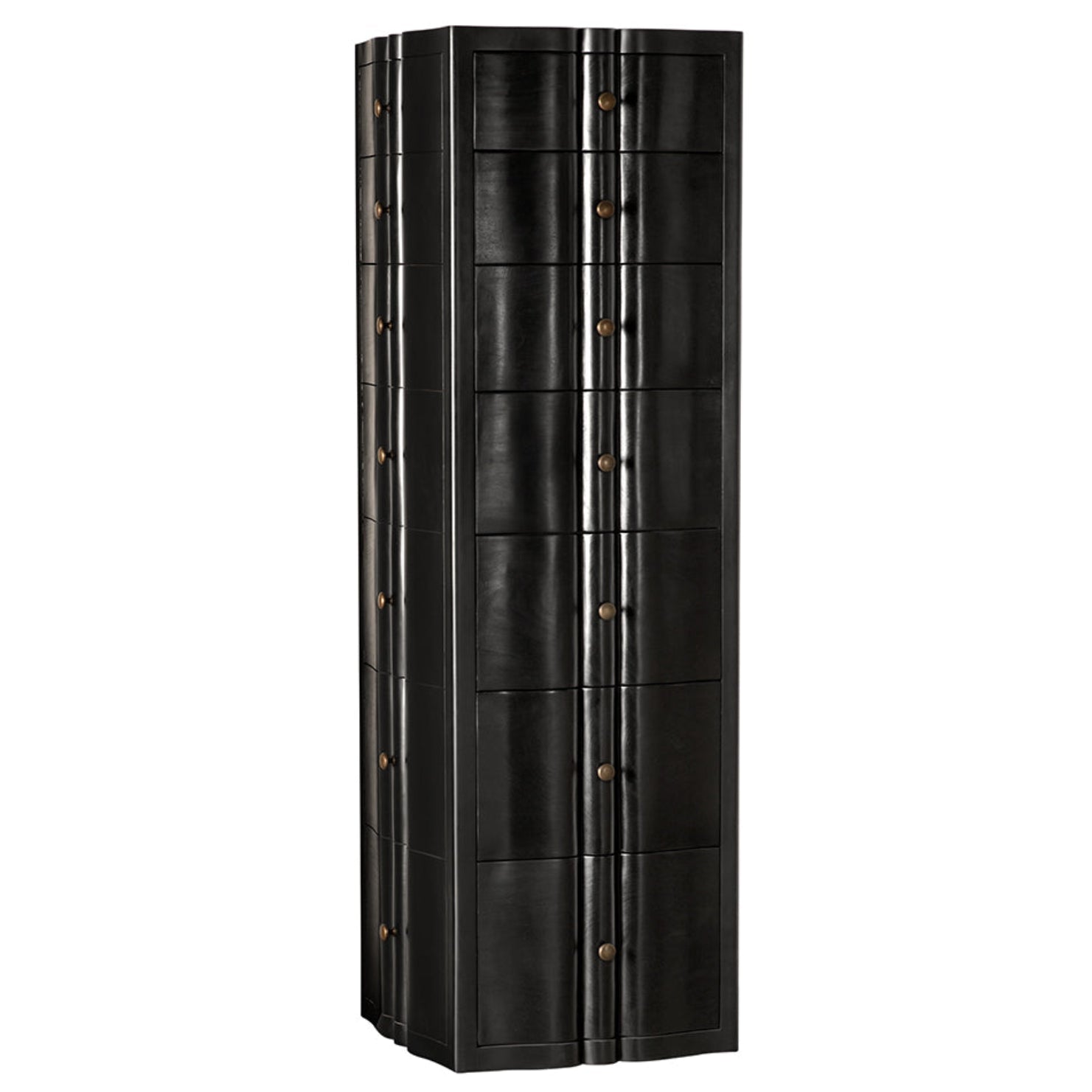 Noir Monolith Four Sided Tower Chest