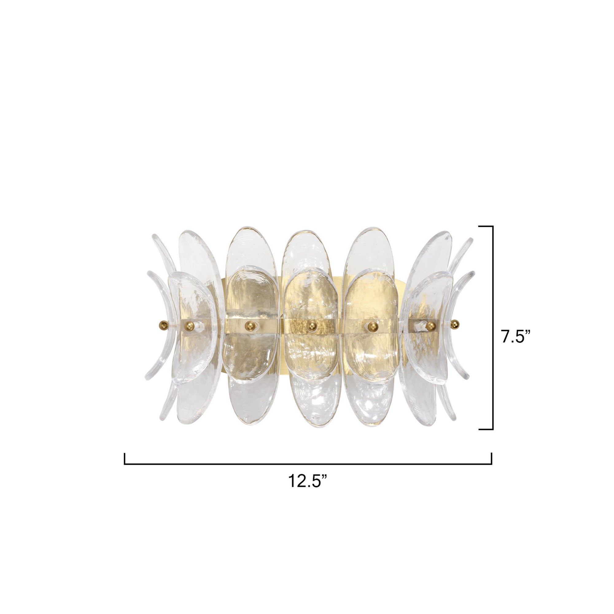 Jamie Young Coronet 1-Light Clear Wall Sconce