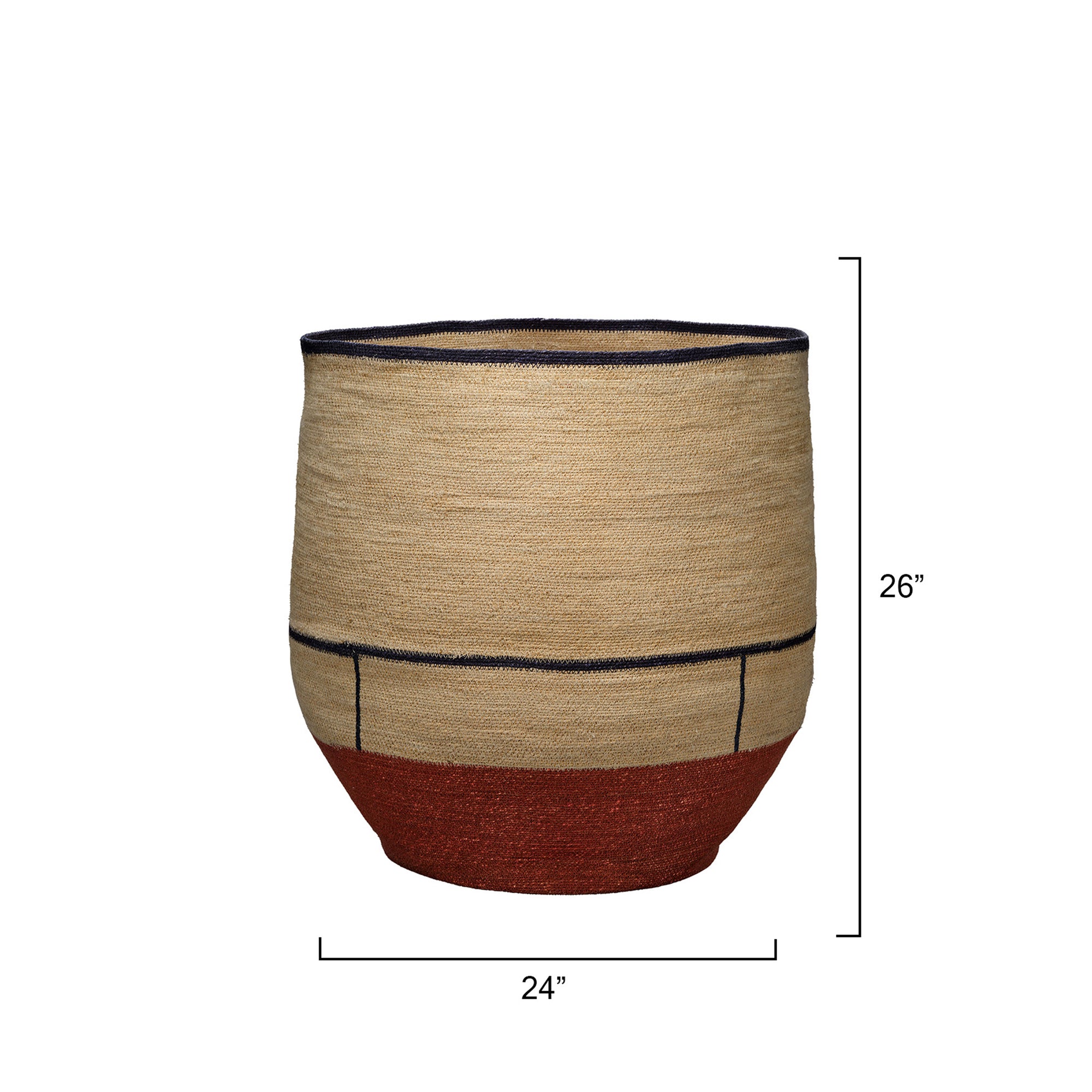 Jamie Young Firefly Natural Seagrass Basket