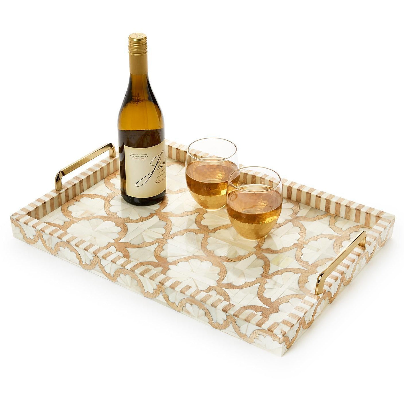 Campidoglio Inlaid Decor Rectangle Serving Tray