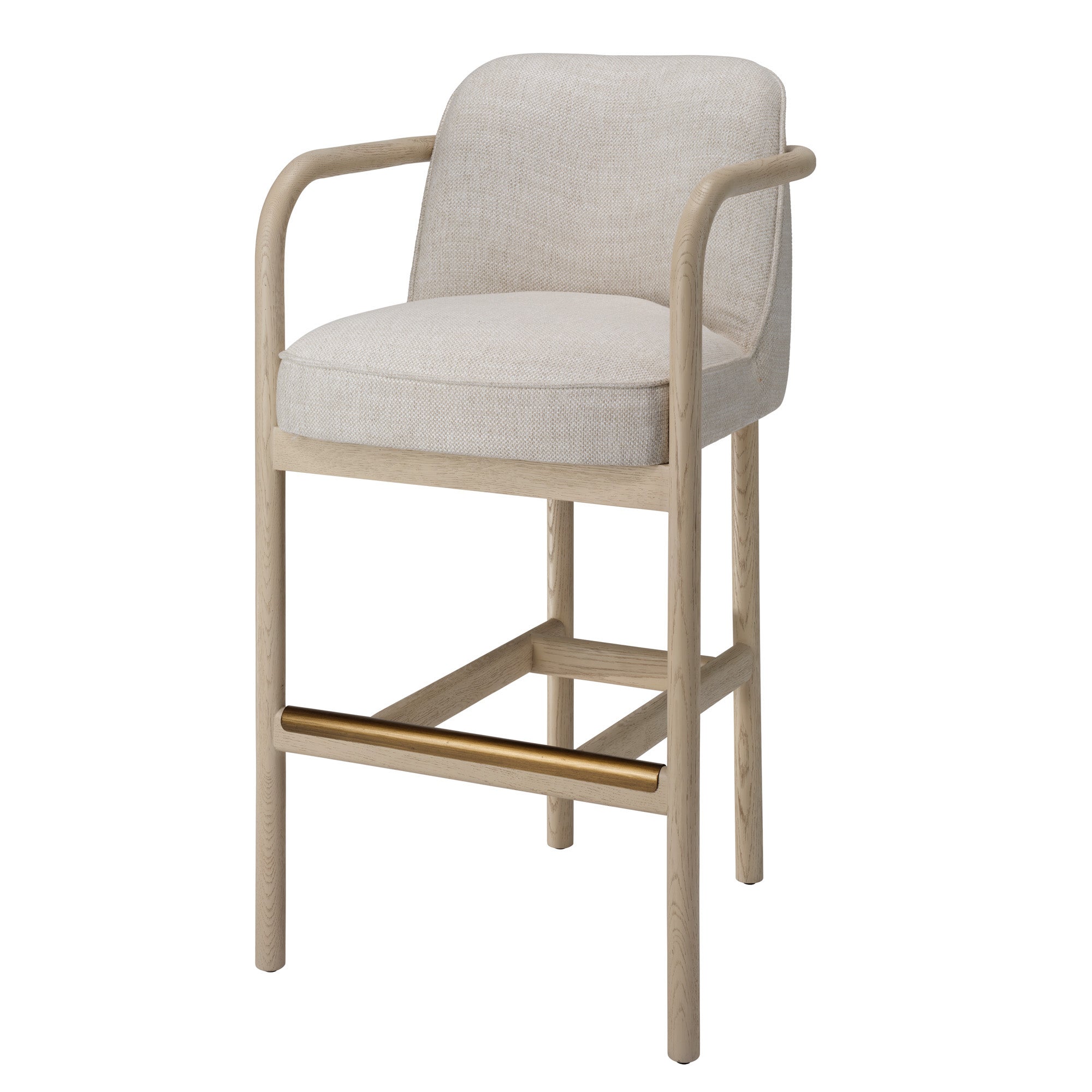 Jamie Young Tether Pale Oak Bar Stool