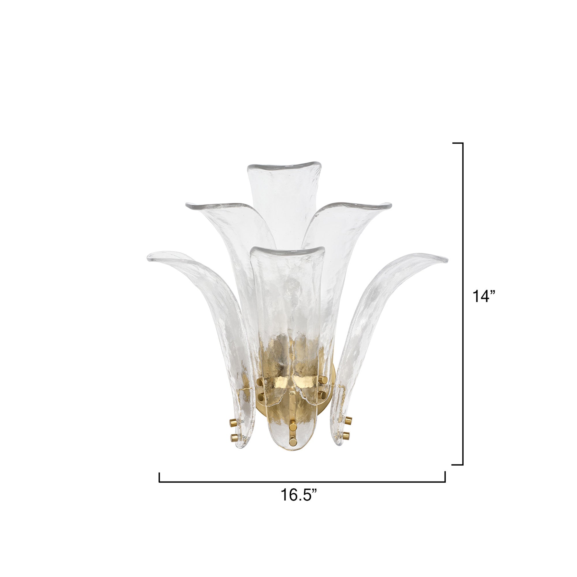 Jamie Young Cala Clear 1-Light Wall Sconce