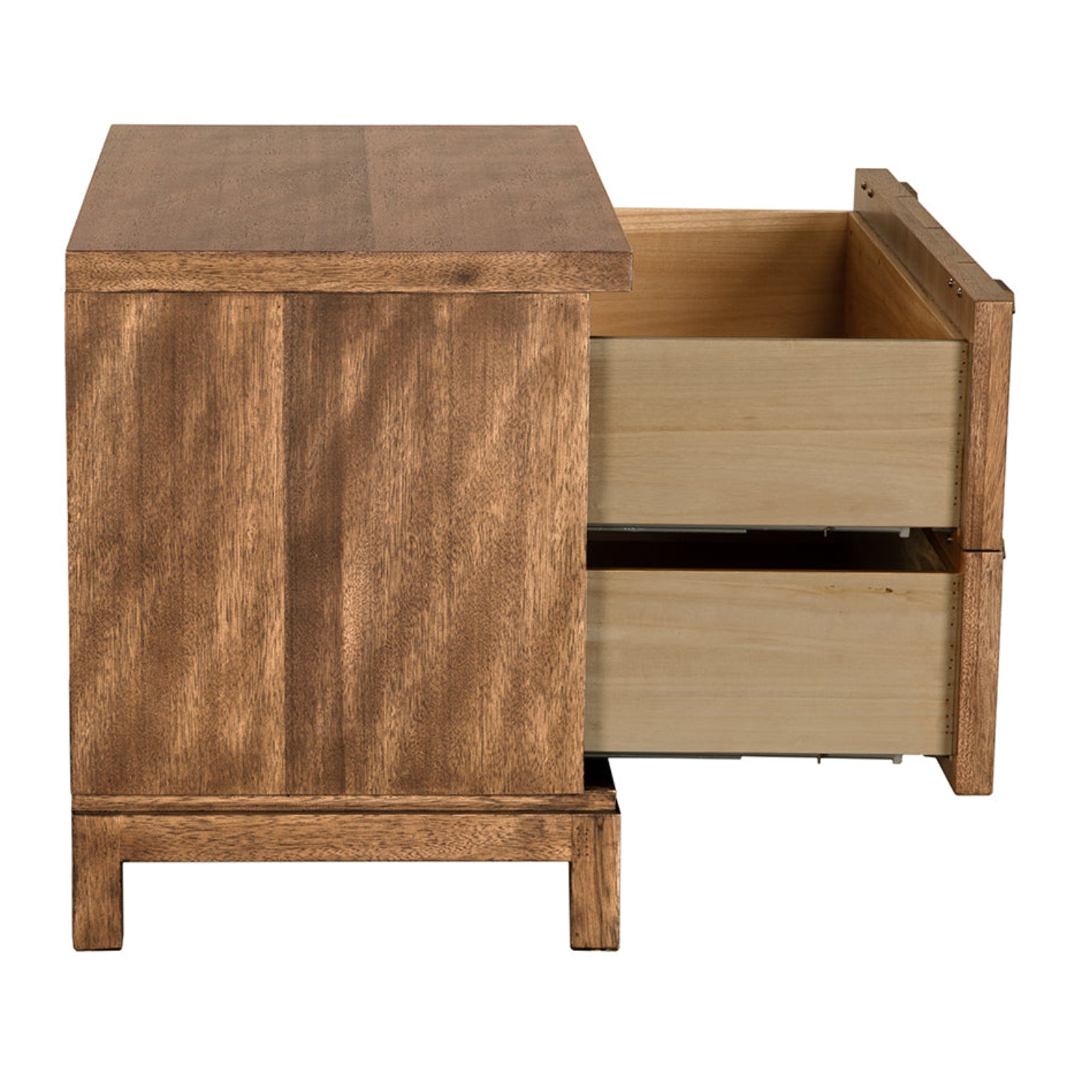 Noir Musashi Dark Walnut Large 2 Drawer measuring 40 in. wide