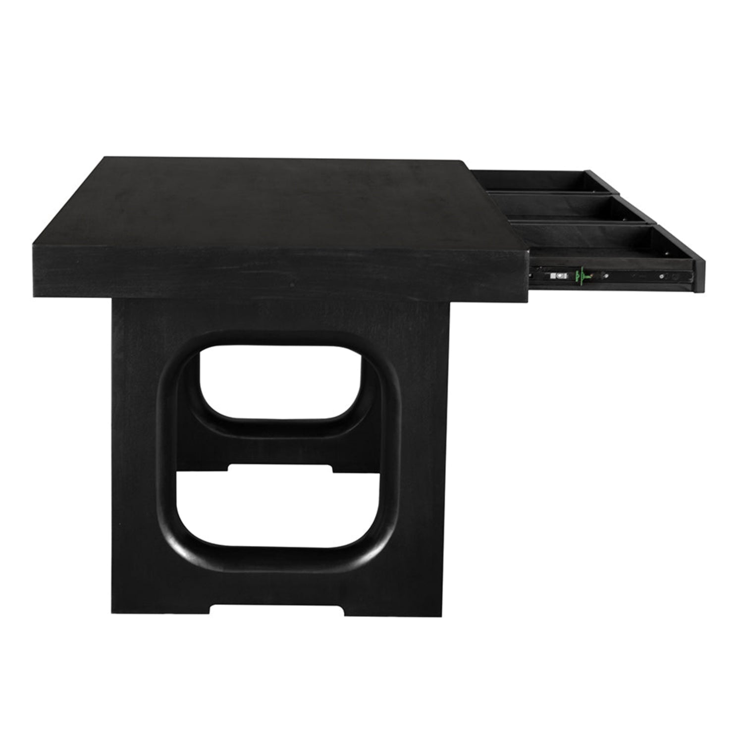 Noir Kirk Desk in hand rubbed black