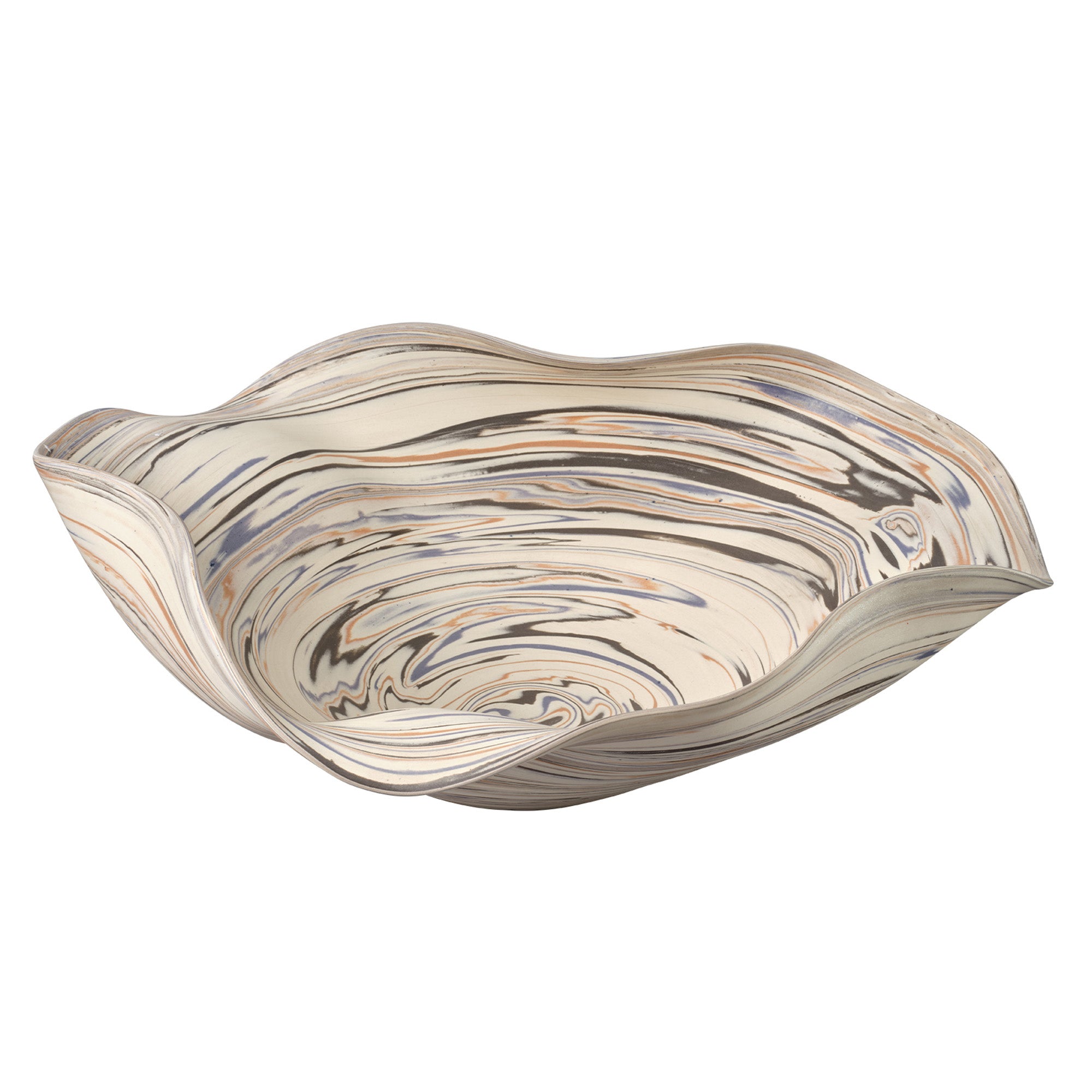 Jamie Young Billowed Off-White Porcelain Bowl