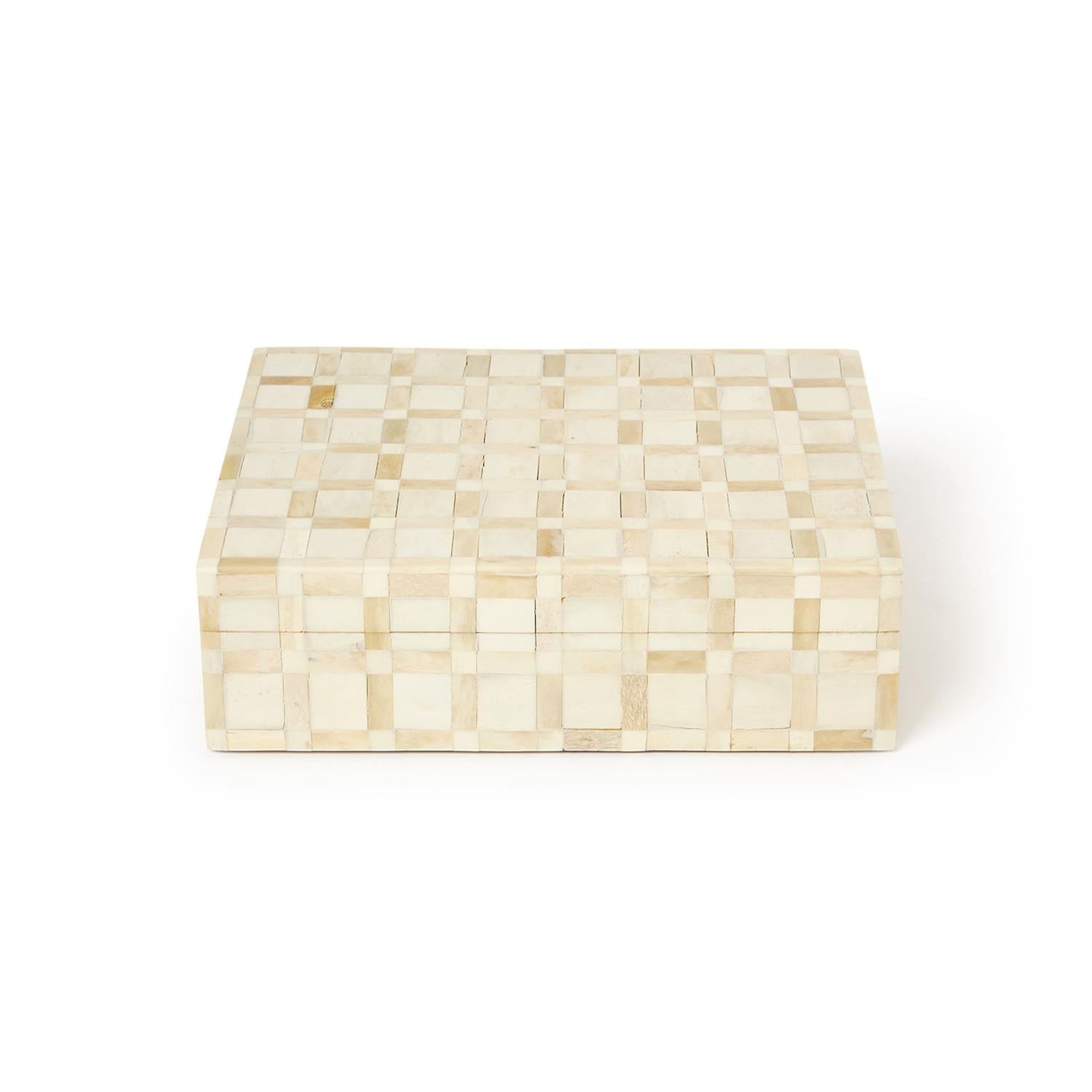 Inlaid Covered Box Set of 2