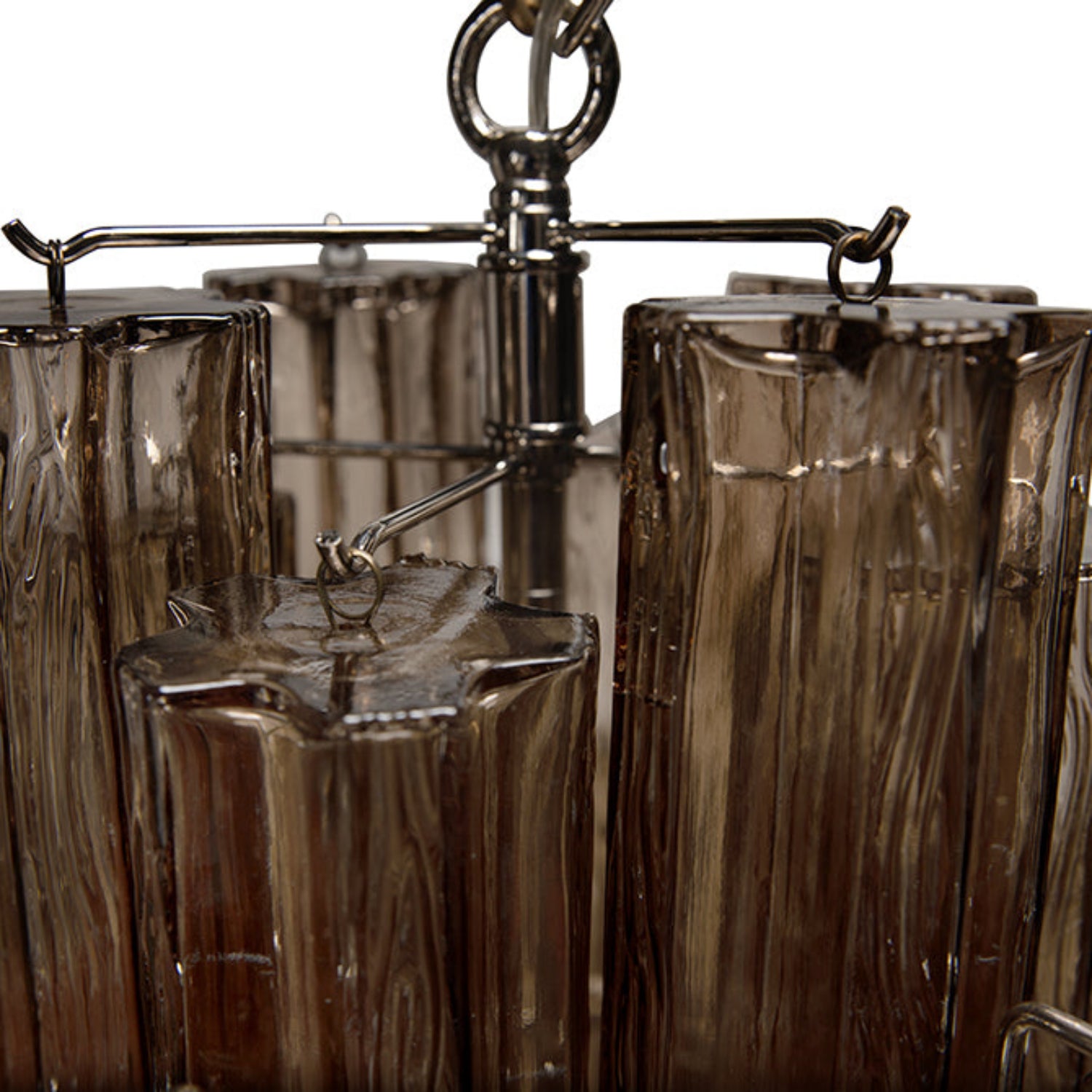 Noir Coco Chandelier shown in Silver
