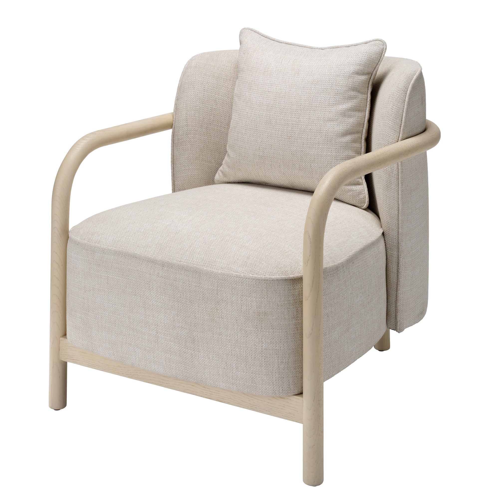 Jamie Young Tether Pale Oak Lounge Chair