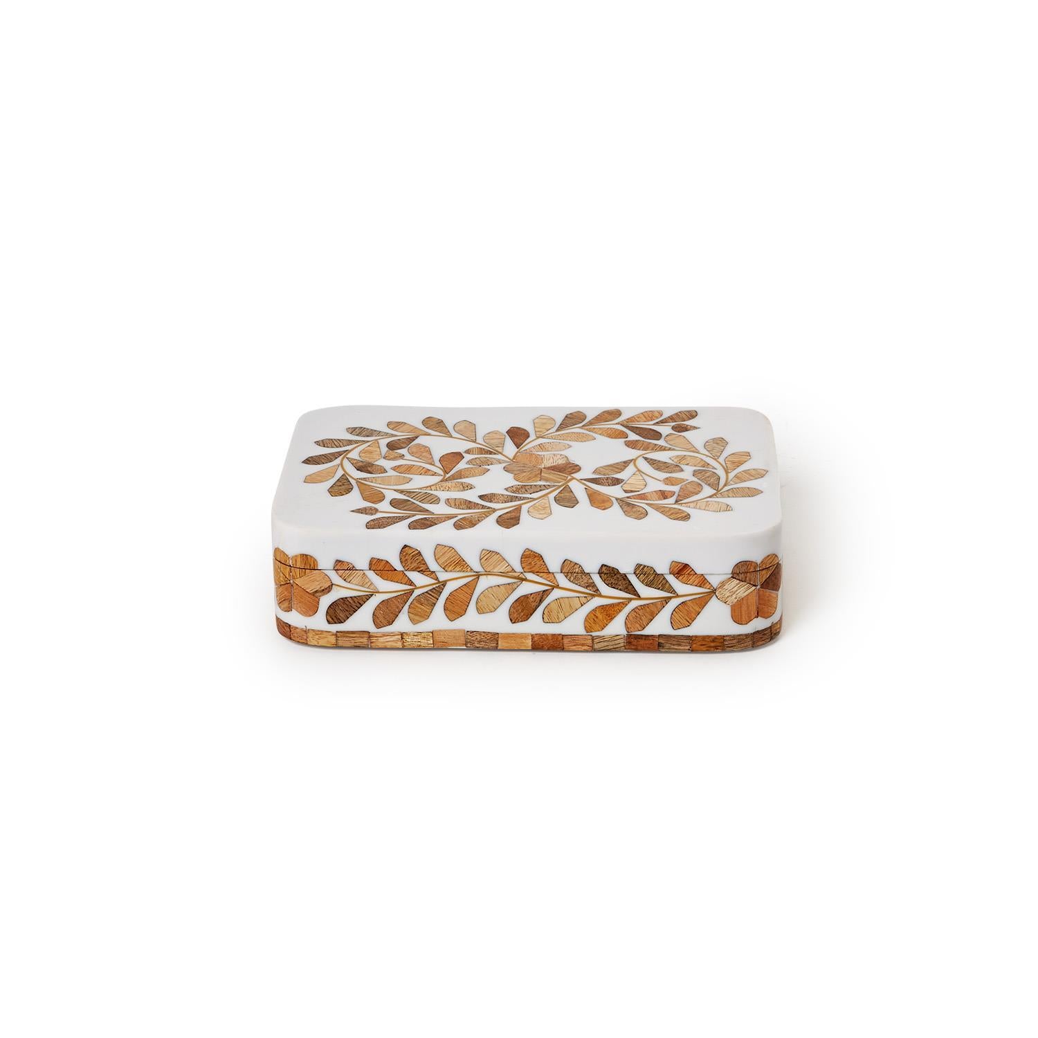 Natural Covered Box Set of 2