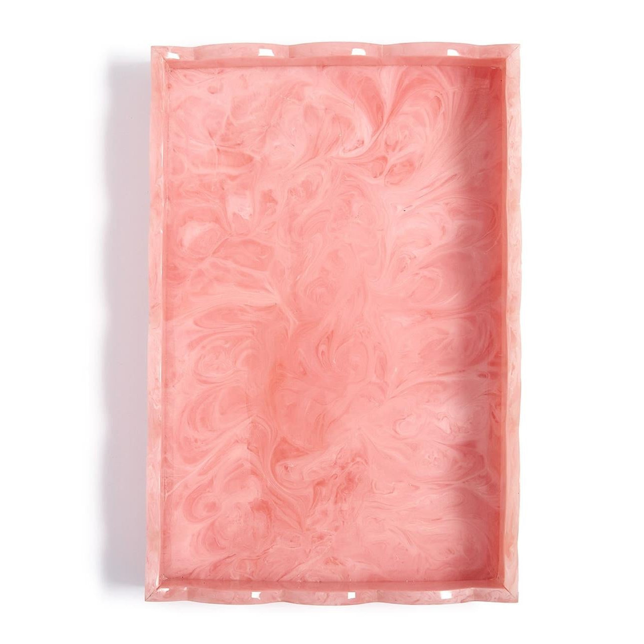 Swirl Scalloped Edge Serving / Desk Tray