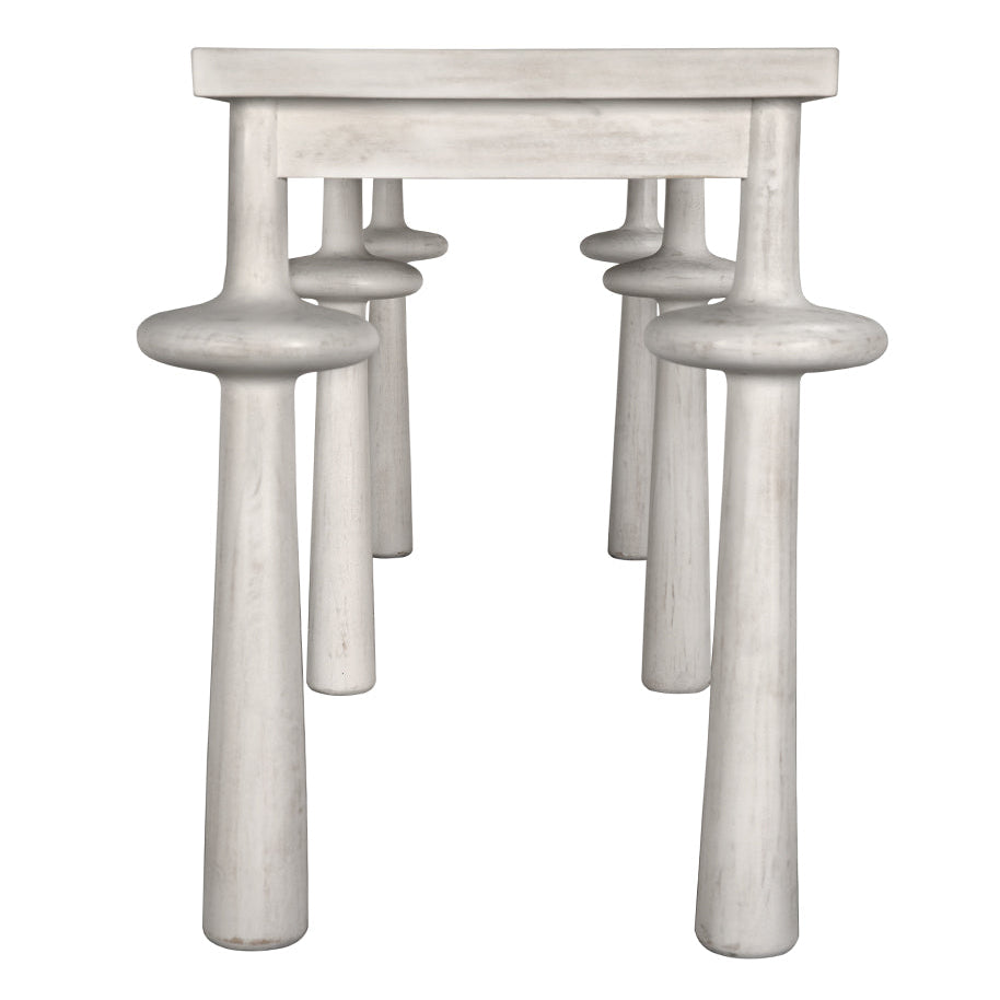 Noir Destemonia Console Table, long clean-lined top