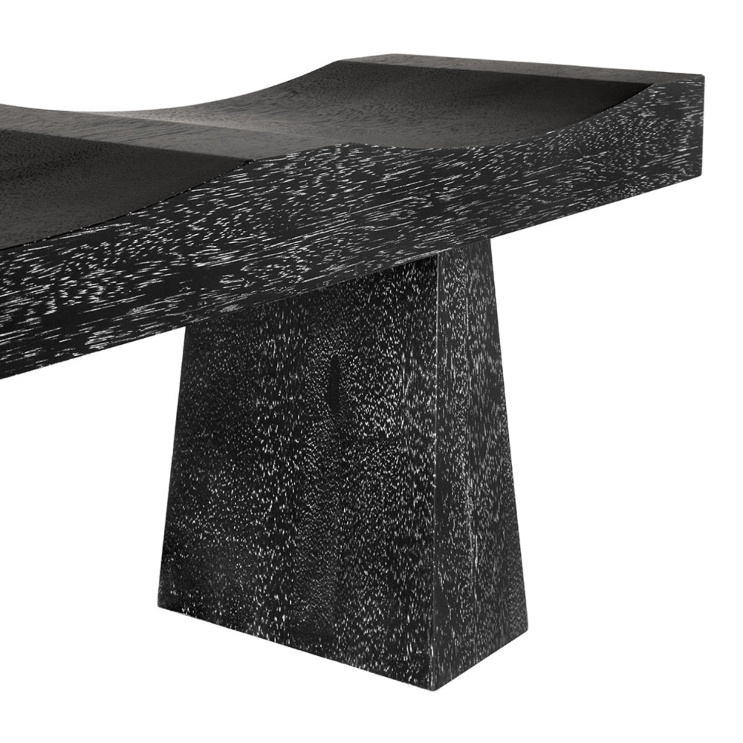 Noir Shibumi Black Walnut Bench in black walnut