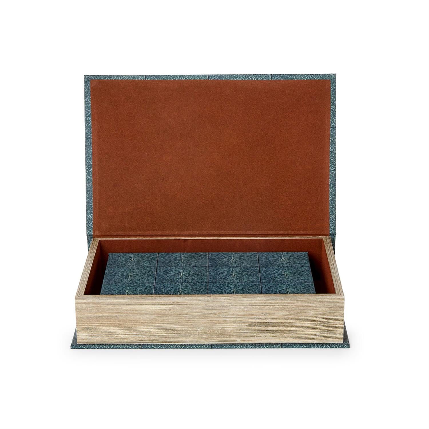 The Library, Shagreen All Purpose Book Box Set of 2