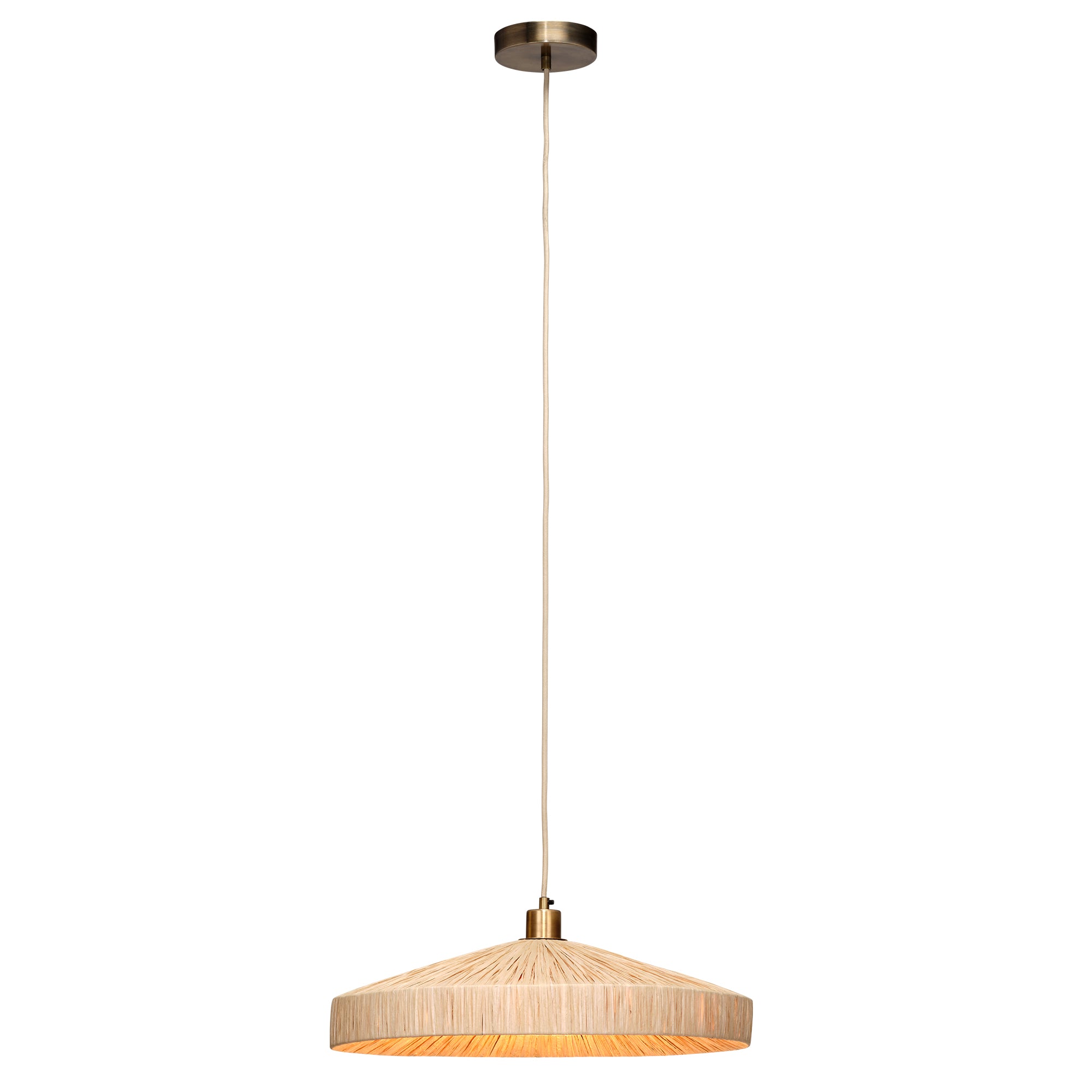 Jamie Young Parasol Natural 1-Light Small Pendant