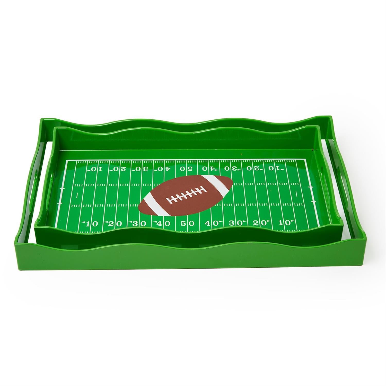Game Day Handled Serving Tray Set of 2