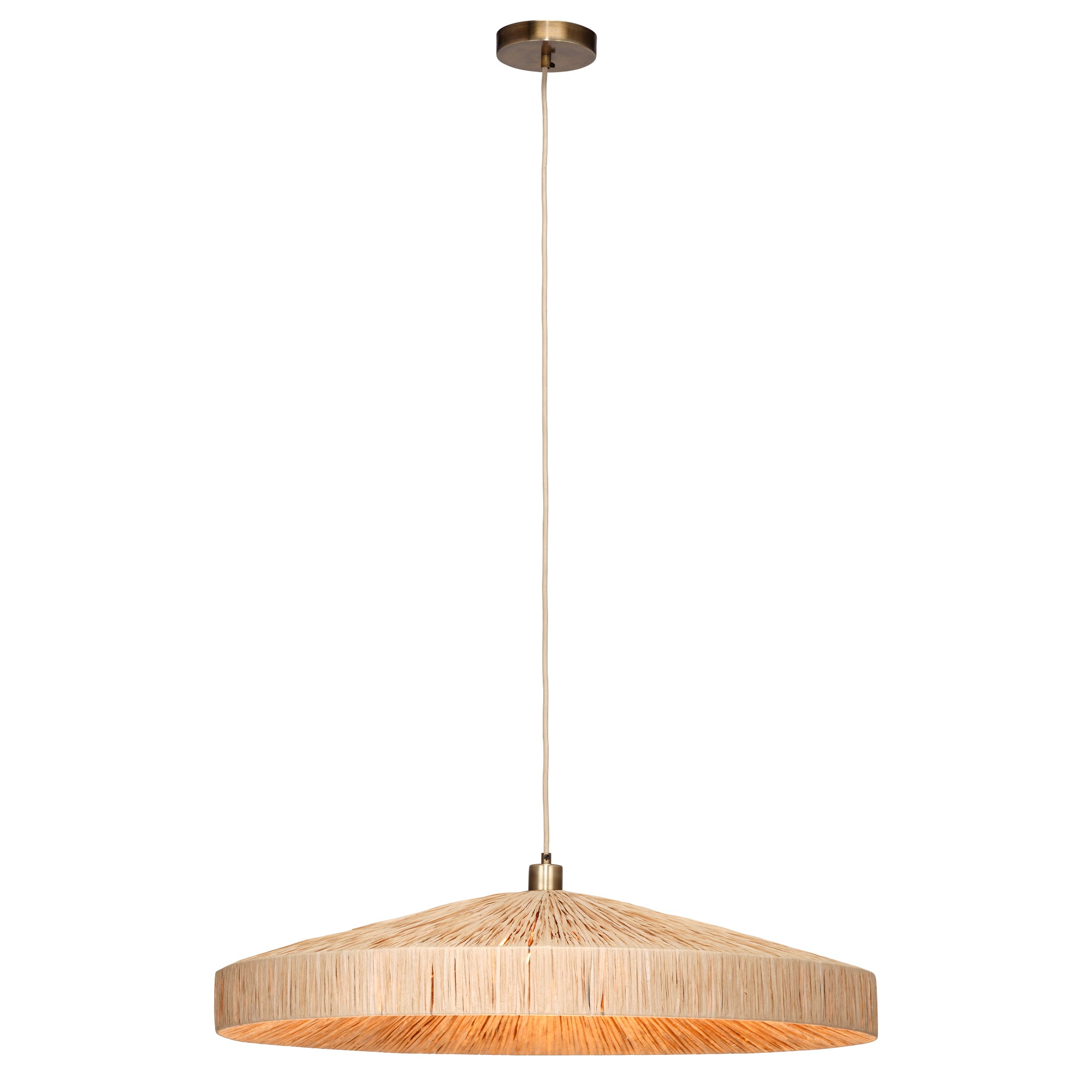 Jamie Young Parasol Natural 1-Light Large Pendant