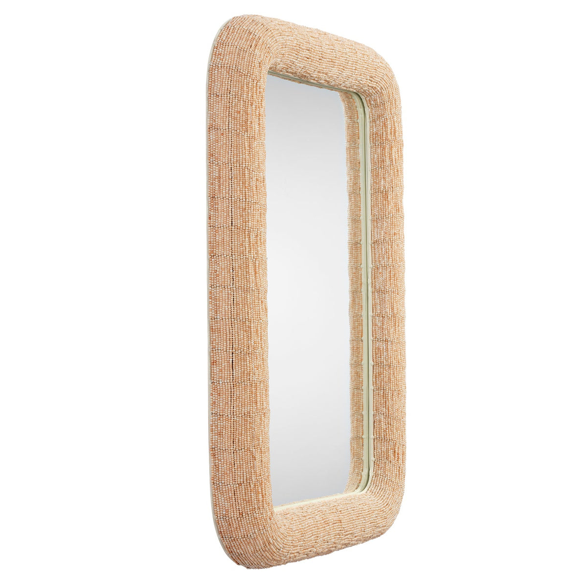 Jamie Young Confetti Cream Extra Large Wall Mirror styled in a room setting