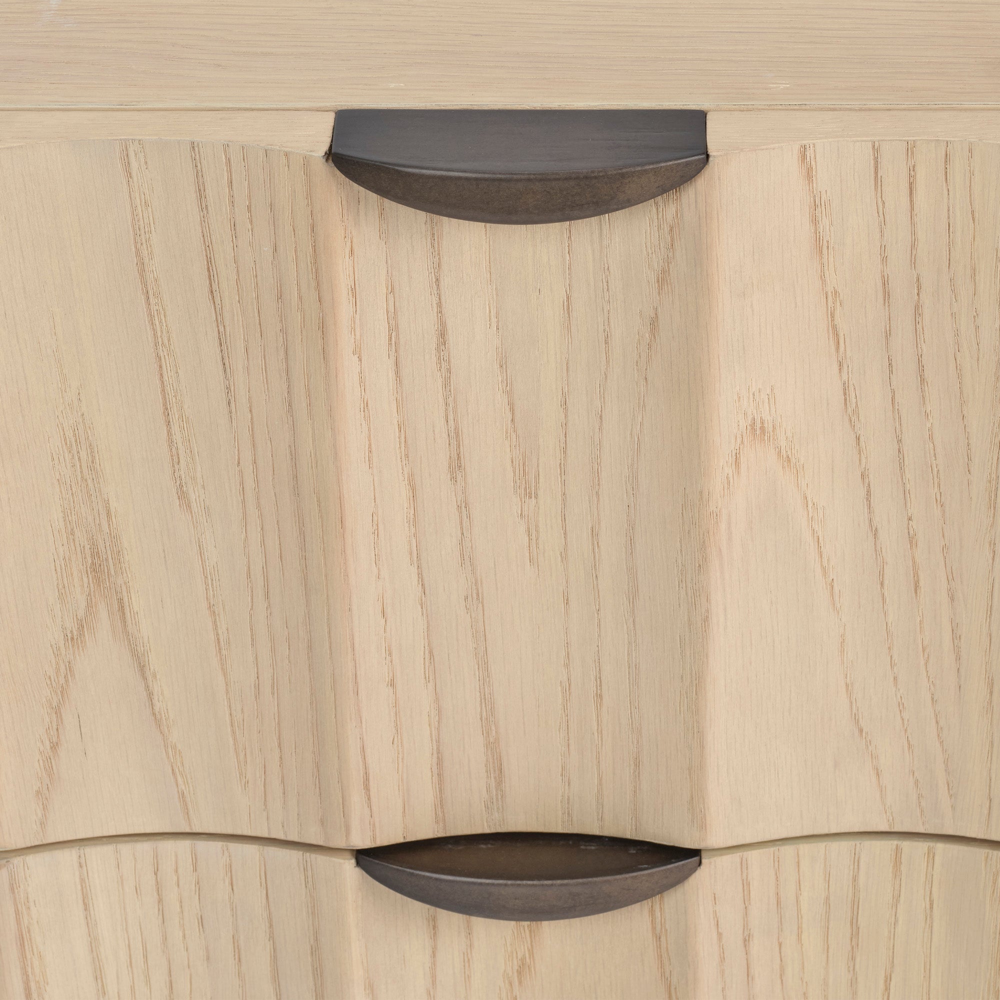 Jamie Young Finley Pale Oak Large Fluted Nightstand