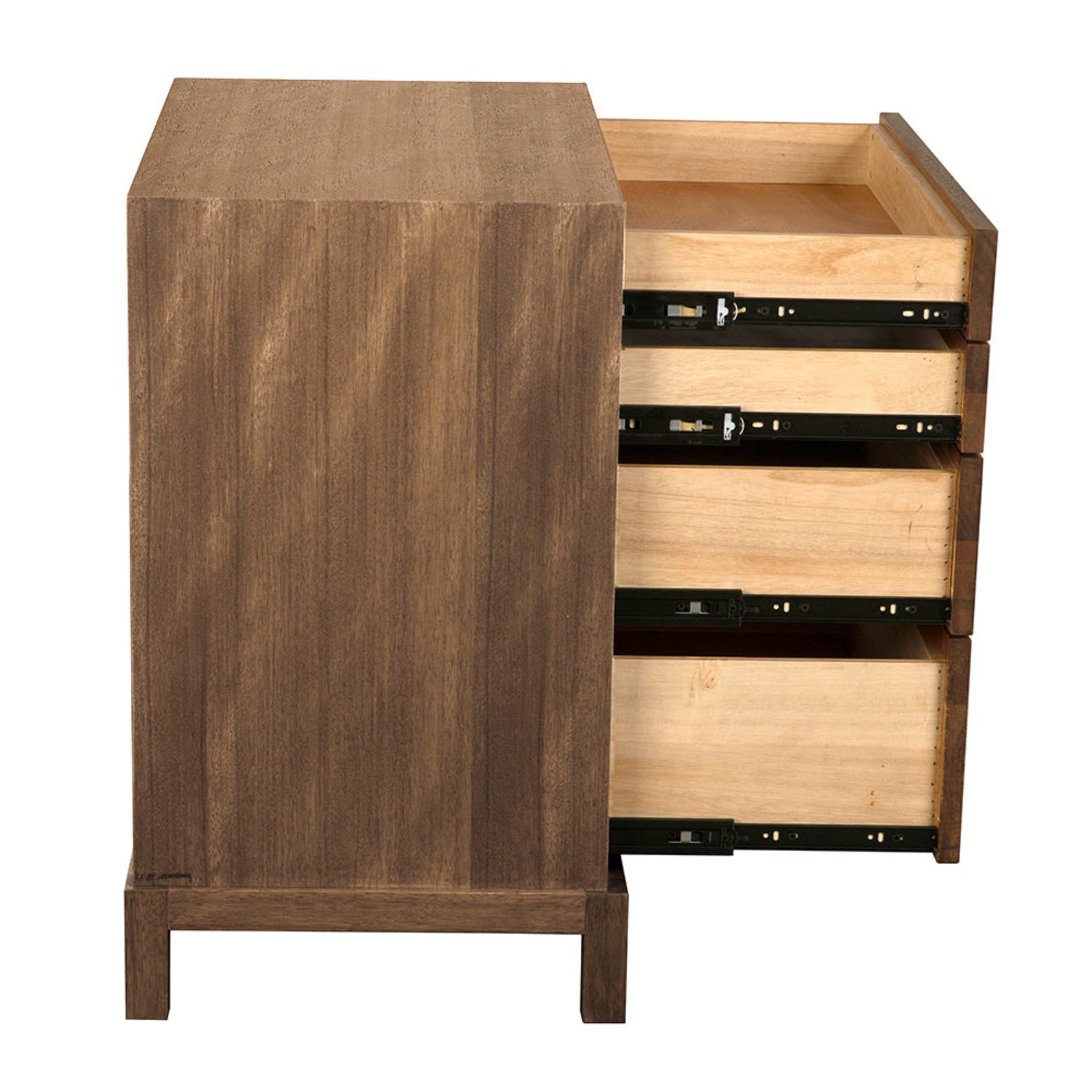 Eros Side Table crafted from walnut and veneer