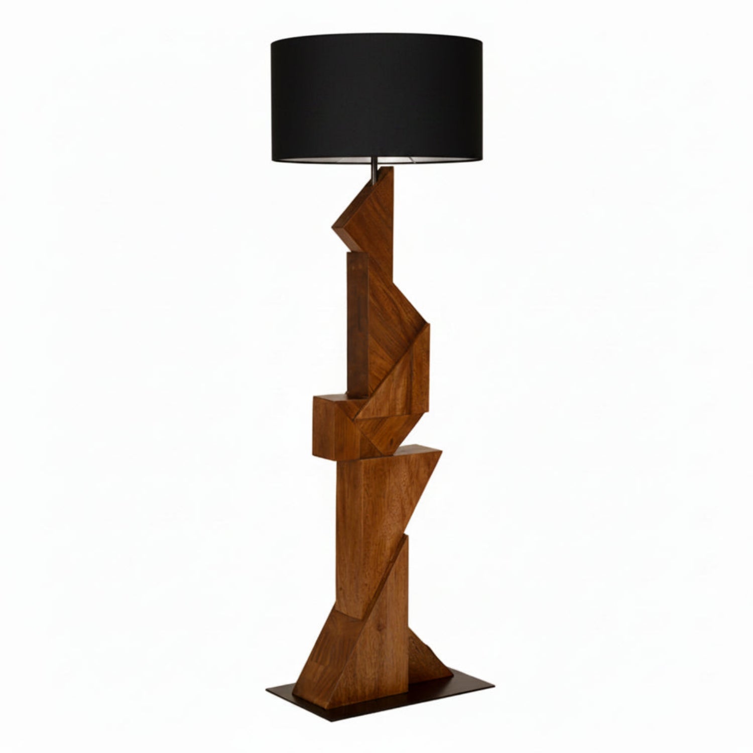 Noir Enigma I Floor Lamp with Shade