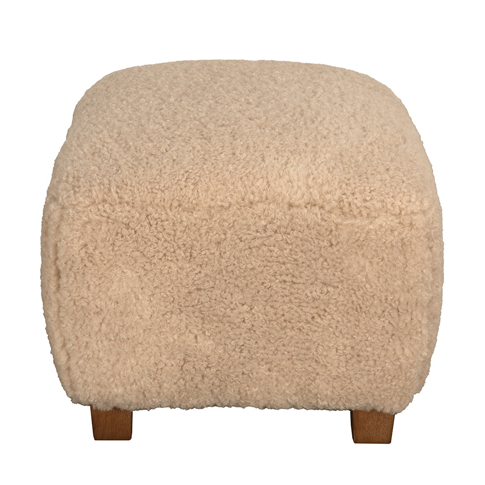 Noir Pola Stool, dark walnut base