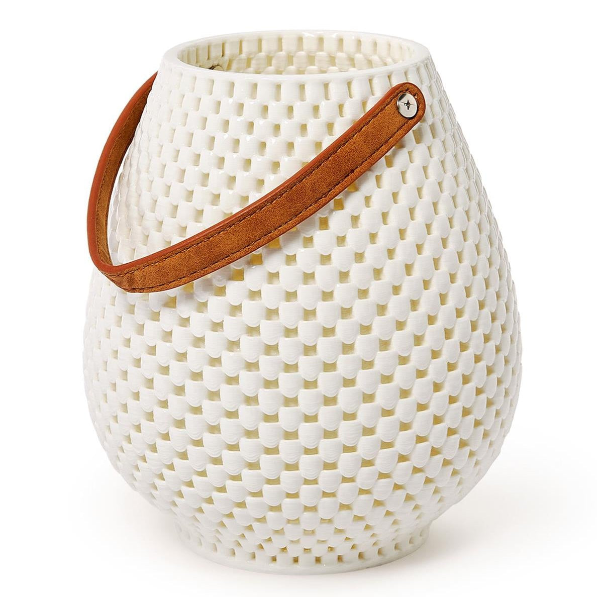 Filigree Lantern with Leather Strap