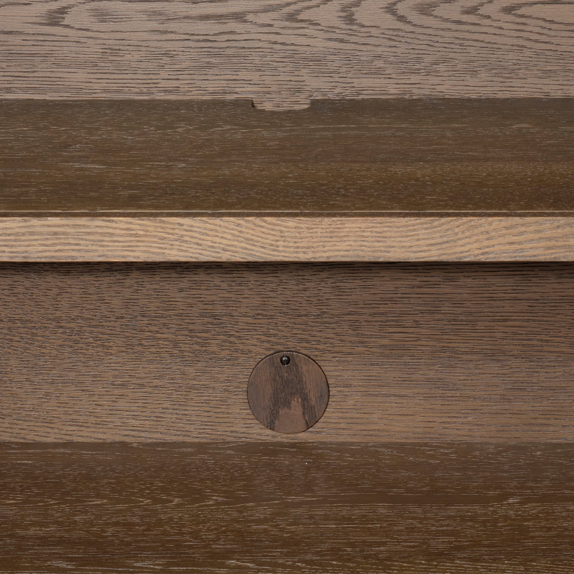 Jamie Young Finley Brown Sugar Oak Fluted Two Door Cabinet