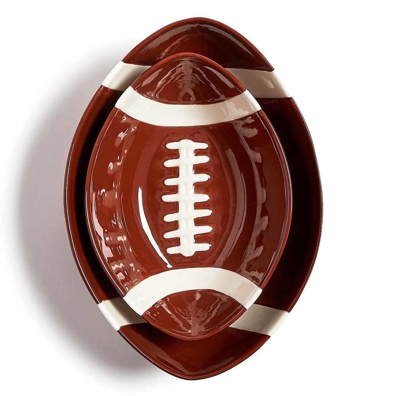 Football Tidbit Bowl Set of 2