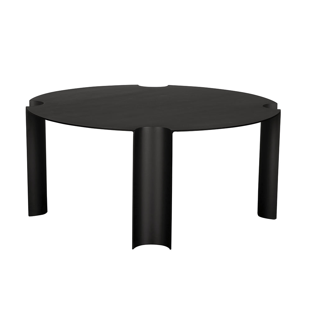 Noir Luca Coffee Table, architectural negative-space play