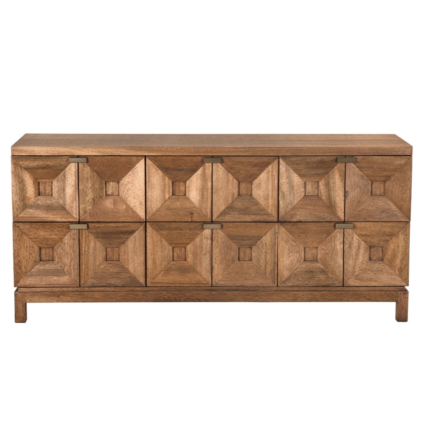 Noir Musashi Dark Walnut 6 Drawer