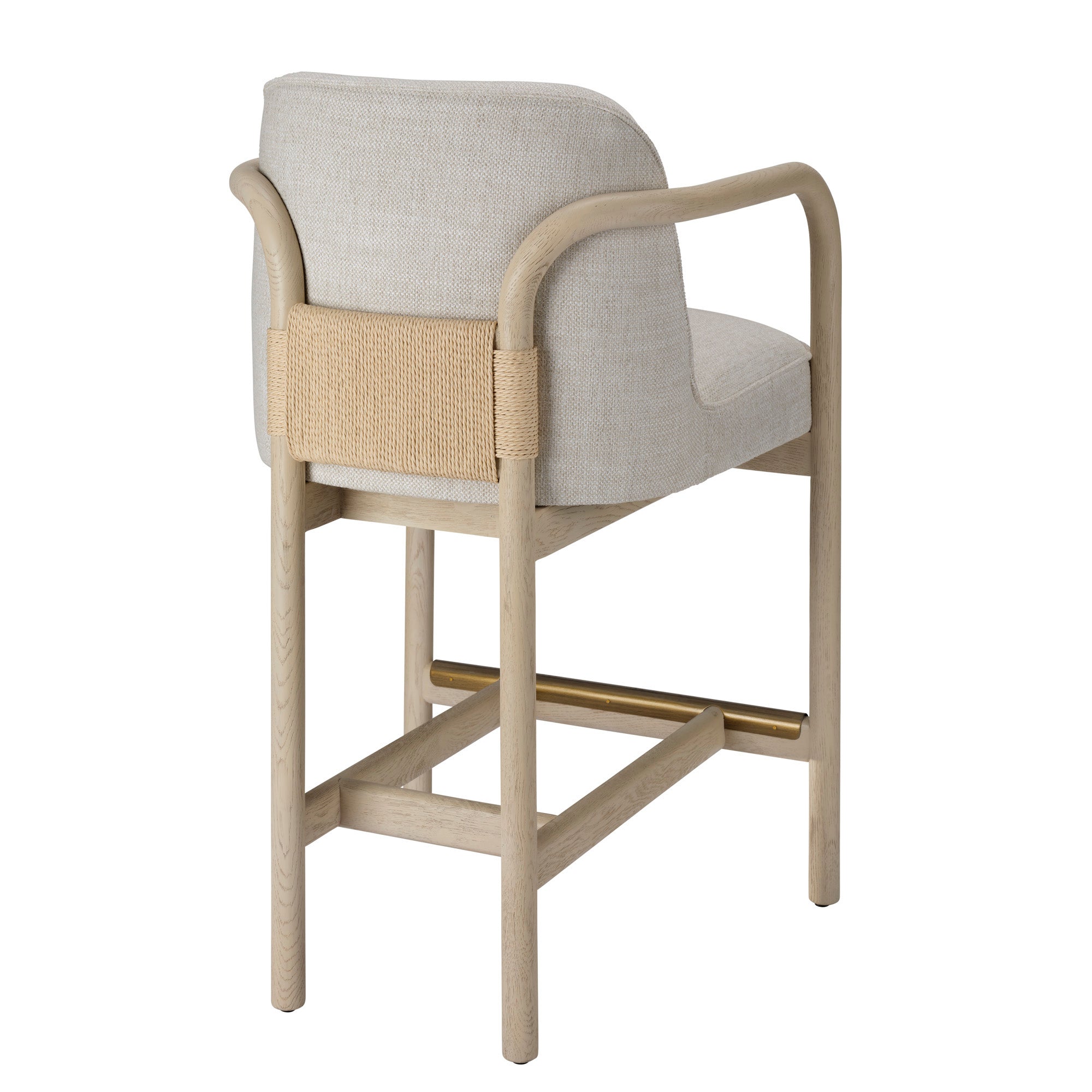 Jamie Young Tether Pale Oak Counter Stool