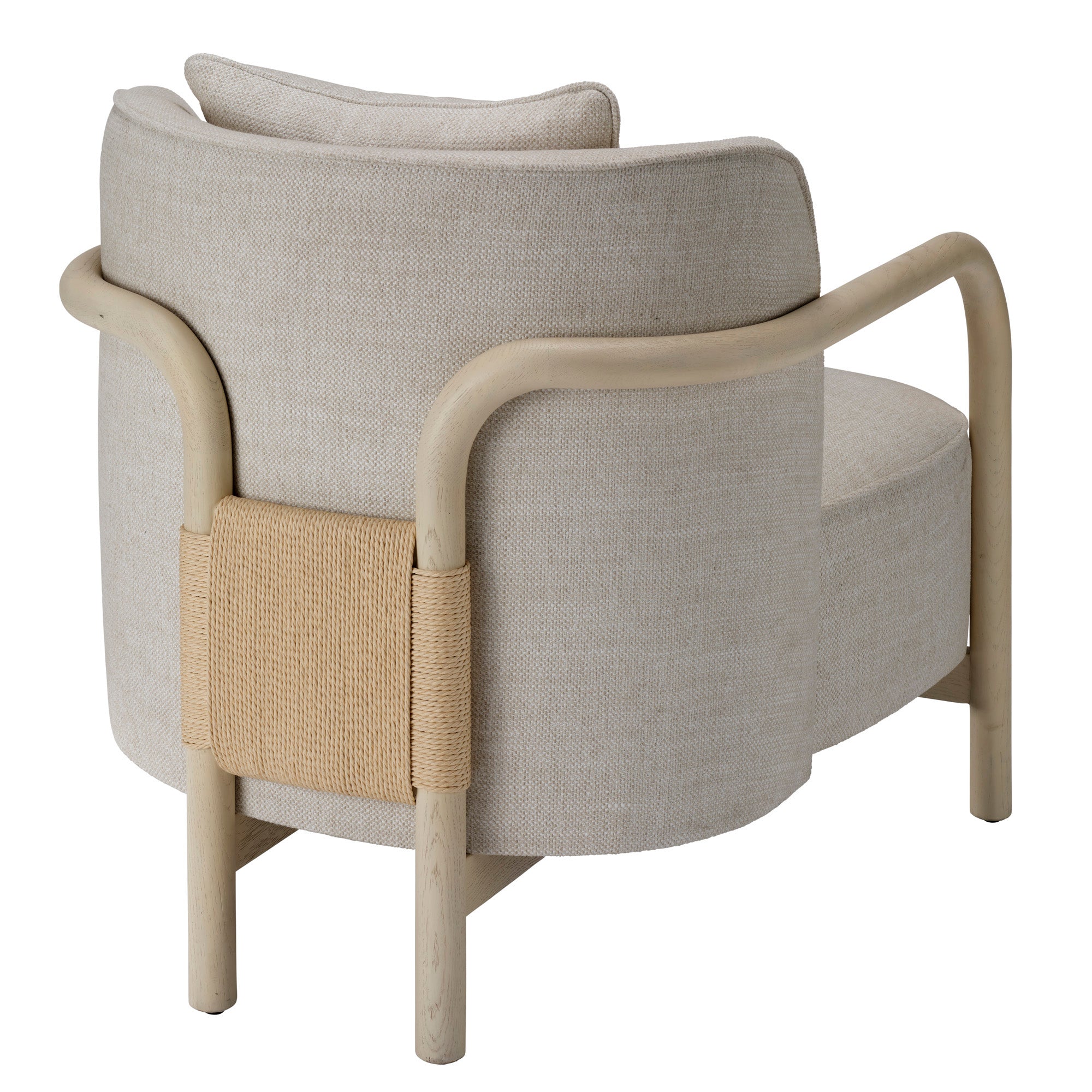 Jamie Young Tether Pale Oak Lounge Chair