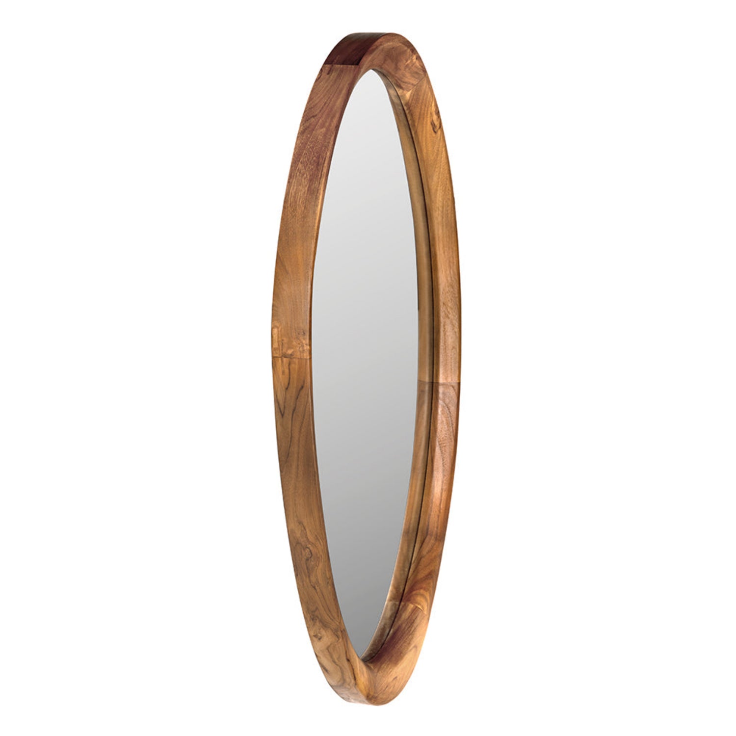 Clear Coat Flat Chloe Teak Mirror by Noir