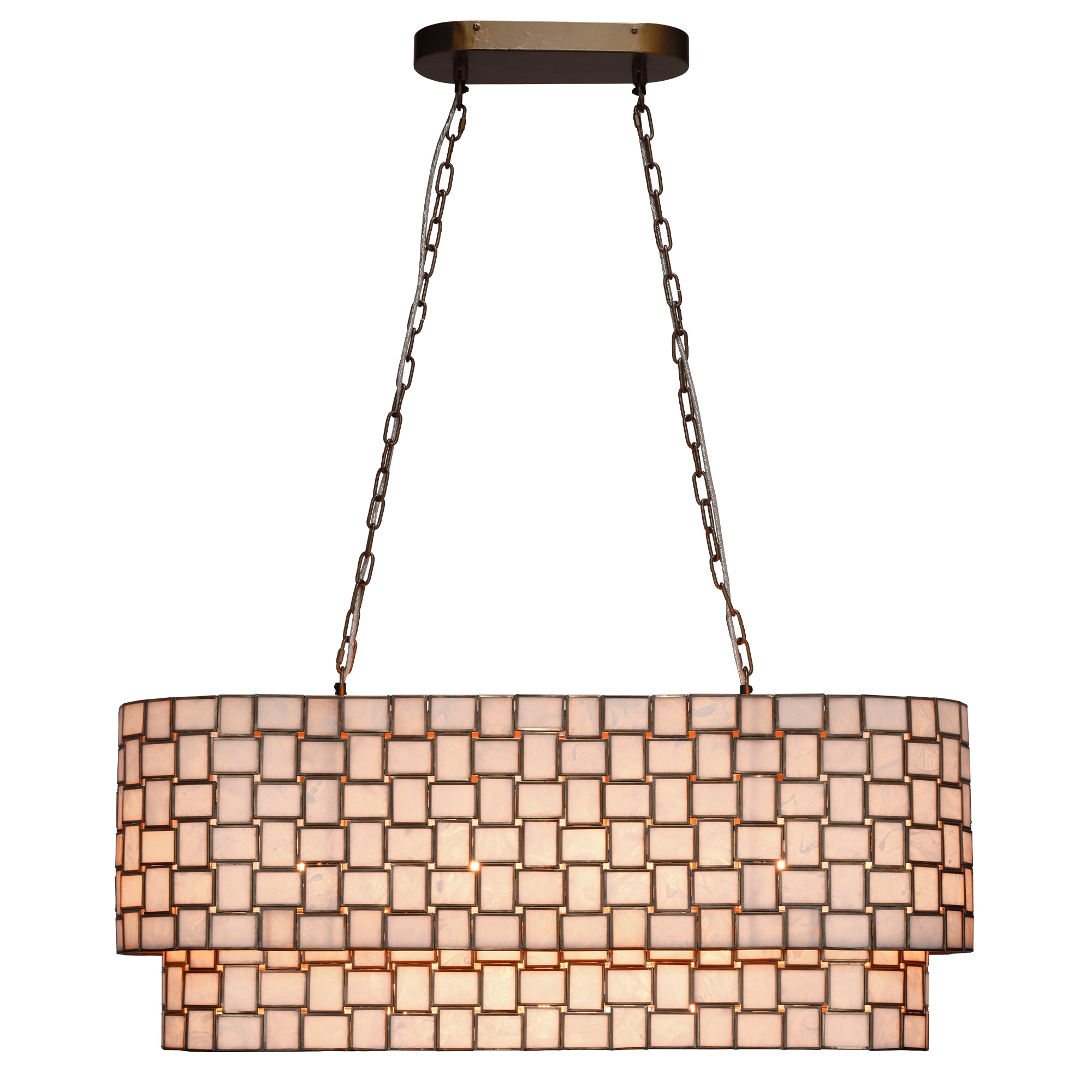 Jamie Young Premiere Faux Alabaster 7-Light Chandelier