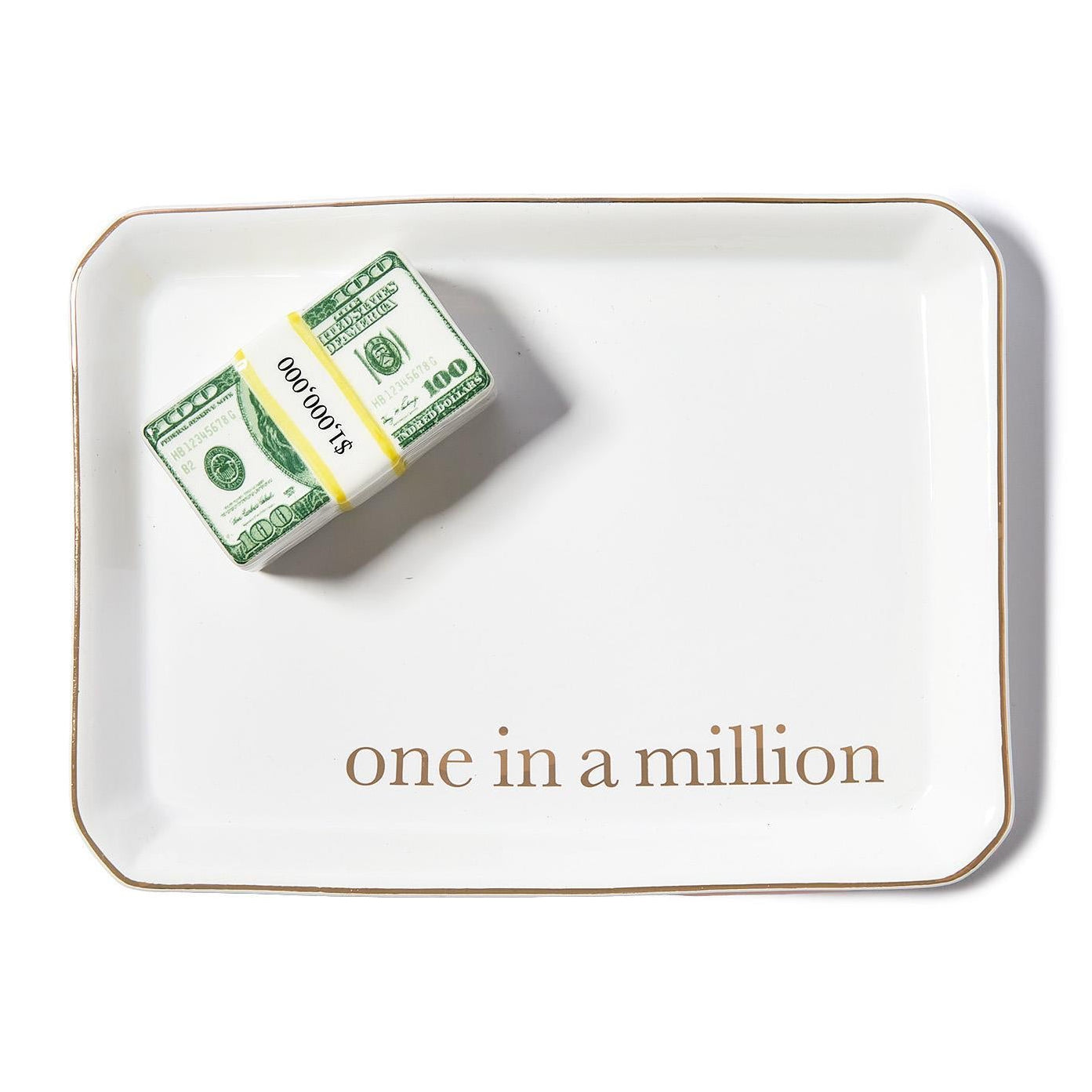 One in a Million Iconic Trinket / Desk Tray with Saying in Gift Box
