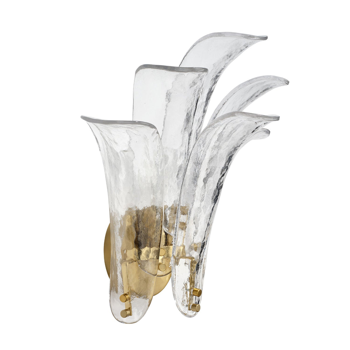 Jamie Young Cala Clear 1-Light Wall Sconce styled in a room setting