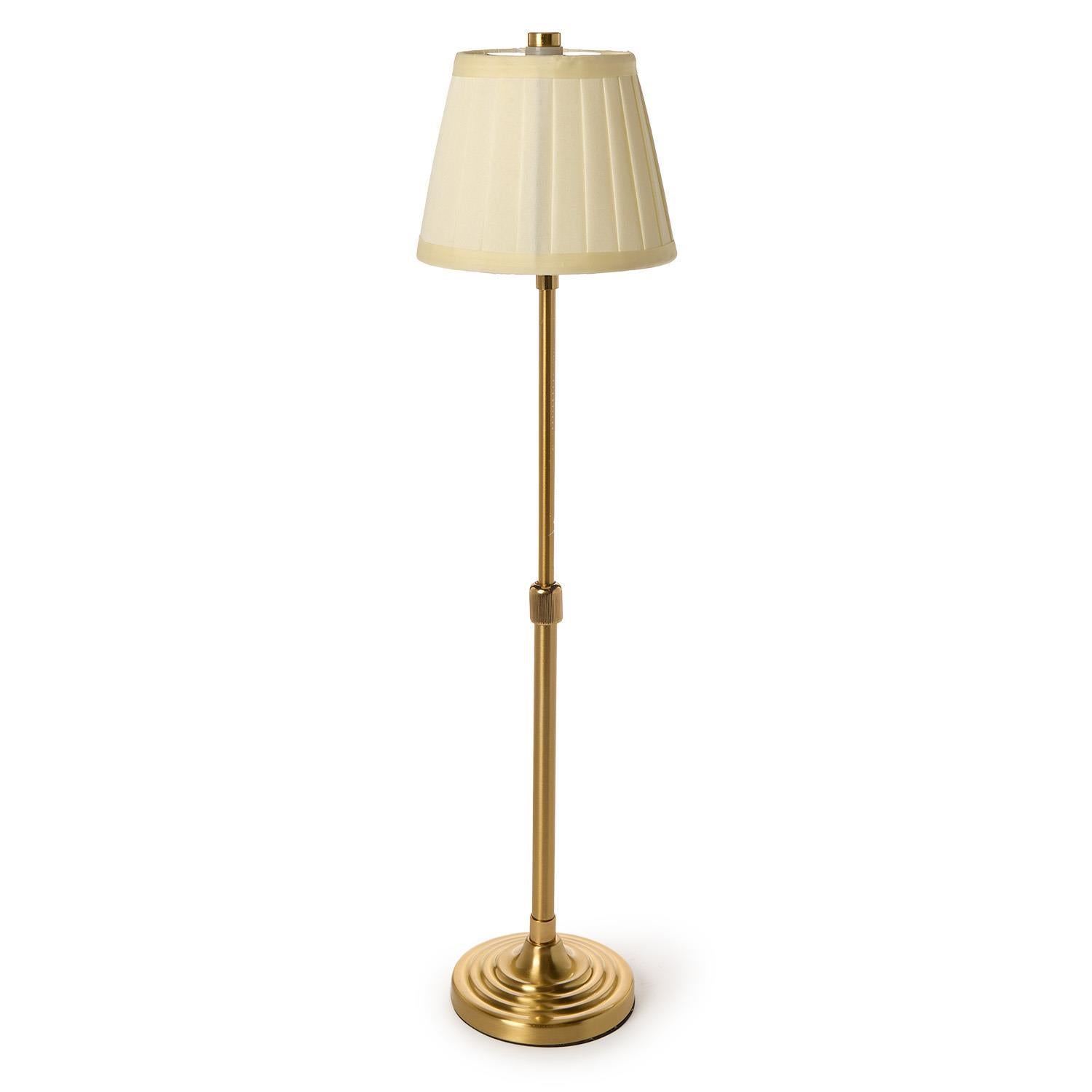 LED Portable Cordless Adjustable Table Lamp with Pleated Fabric Lamp Shade in Gift Box