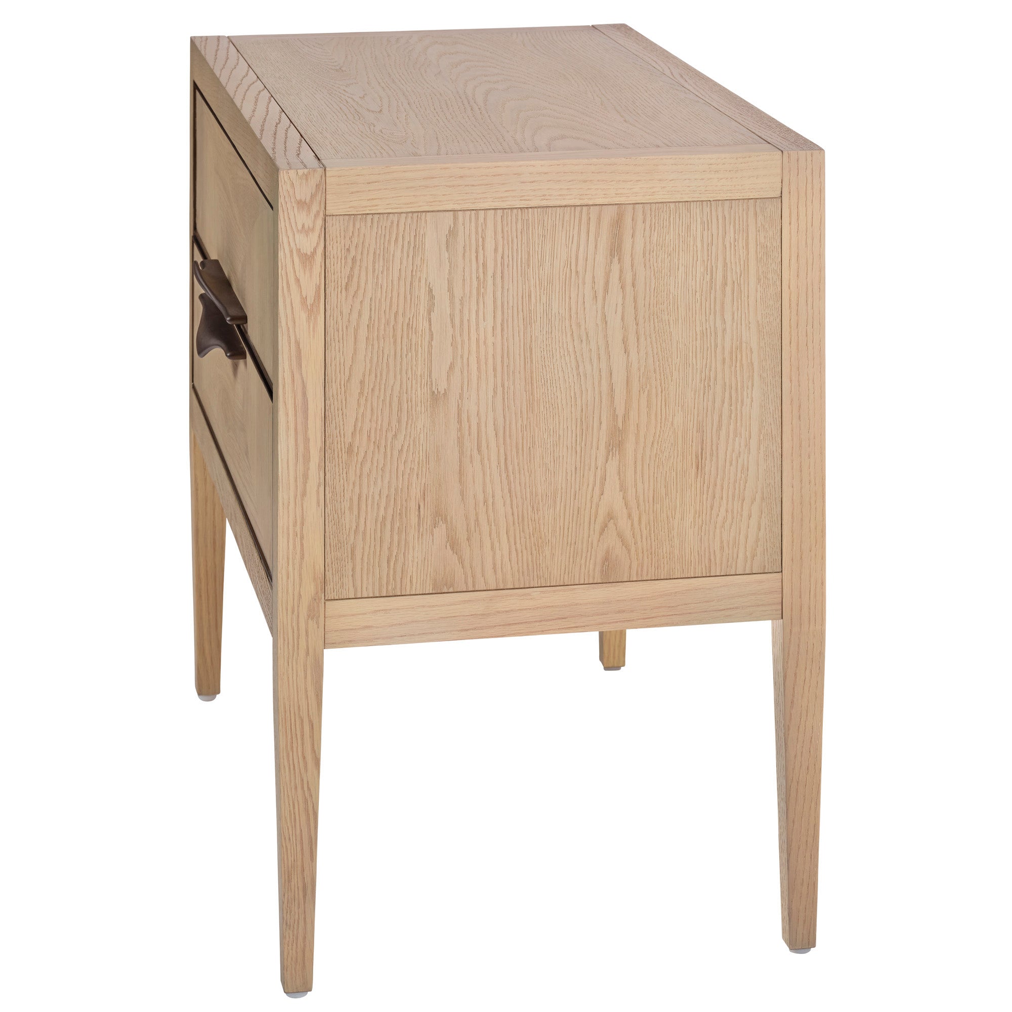 Jamie Young Landmark Pale Oak Two Drawer Nightstand