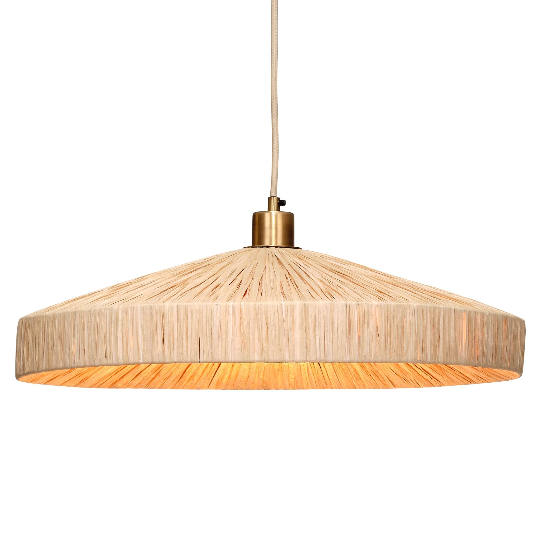 Jamie Young Parasol Natural 1-Light Small Pendant