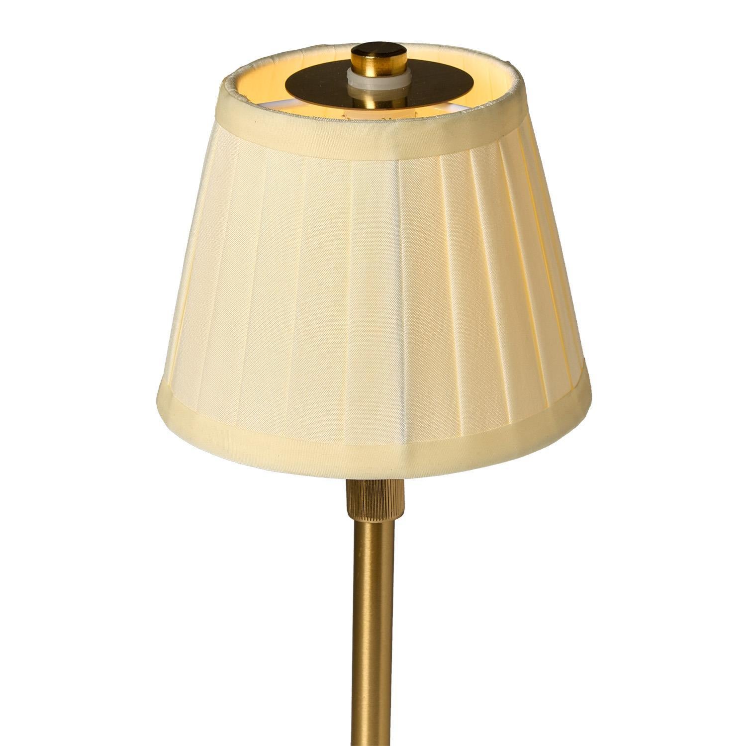 LED Portable Cordless Adjustable Table Lamp with Pleated Fabric Lamp Shade in Gift Box