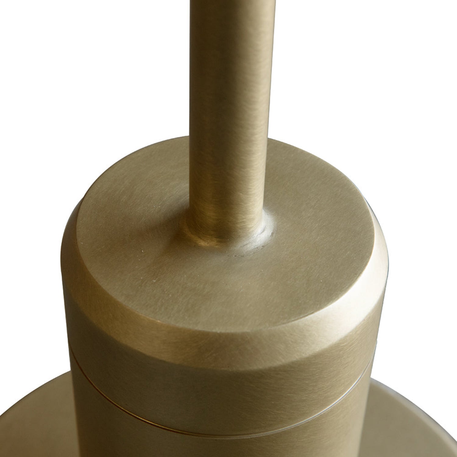 Noir Kurtz Brass Finish Side Table in brass