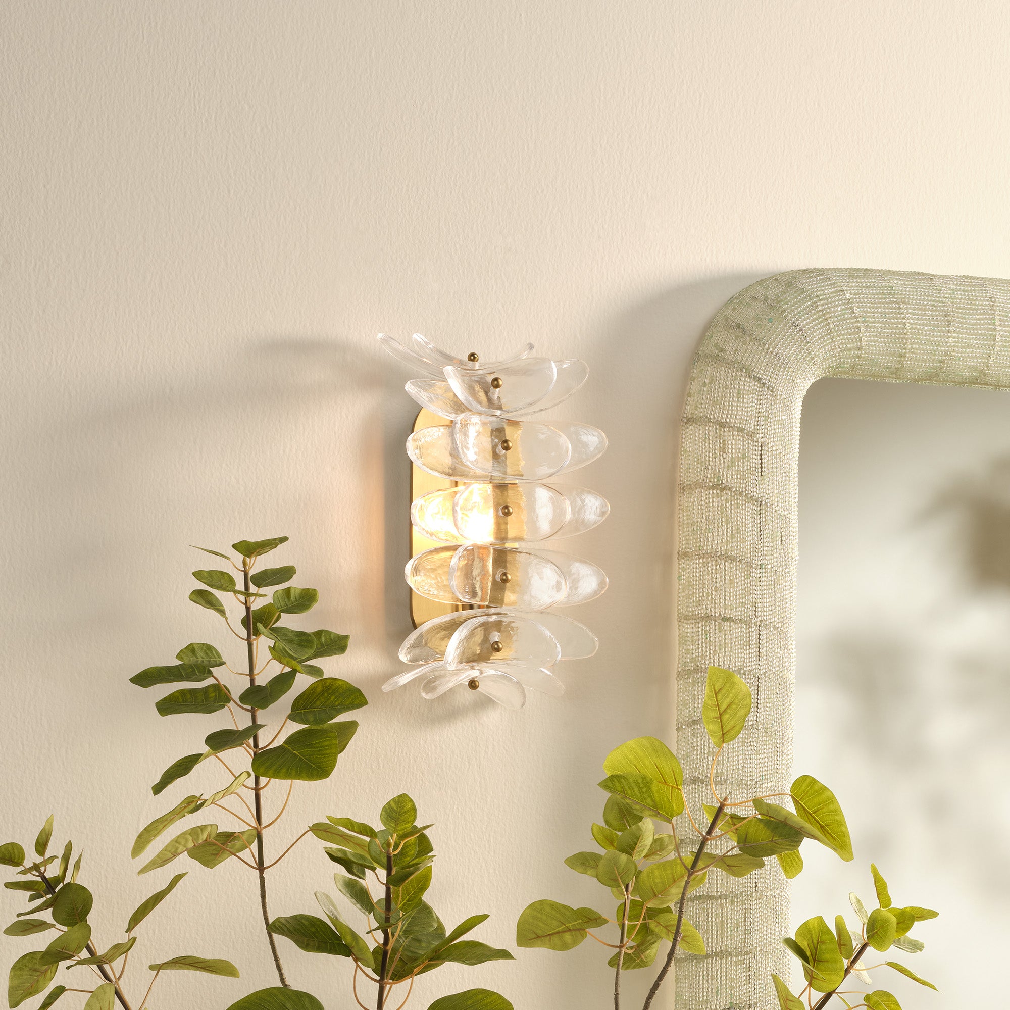 Jamie Young Coronet 1-Light Clear Wall Sconce