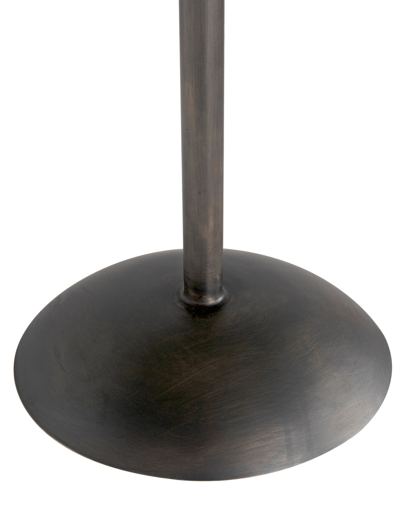 Noir Felix Gun Metal Side Table, adjustable-height design