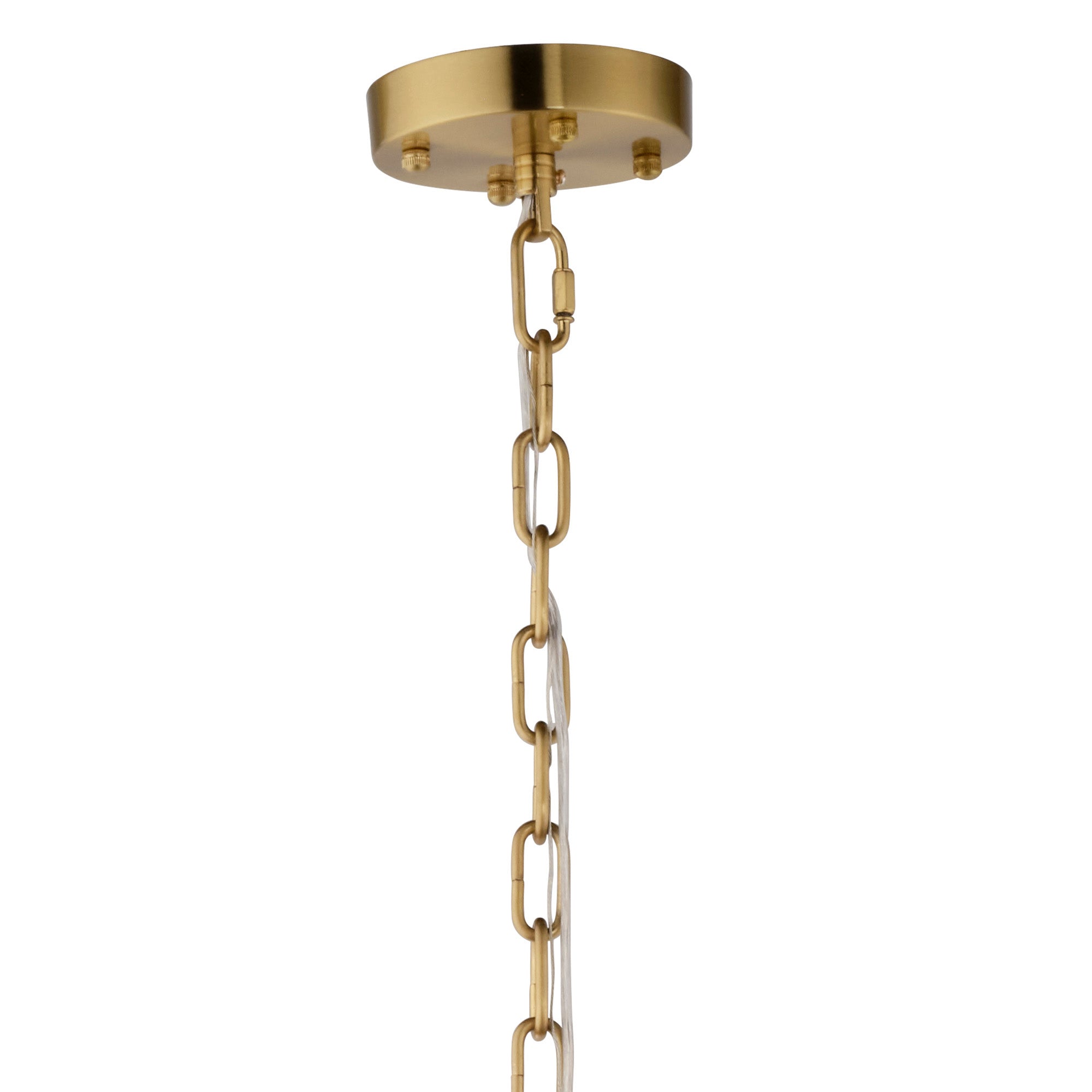 Jamie Young Aurora Clear and Smoke Seeded Glass 10-Light Small Chandelier