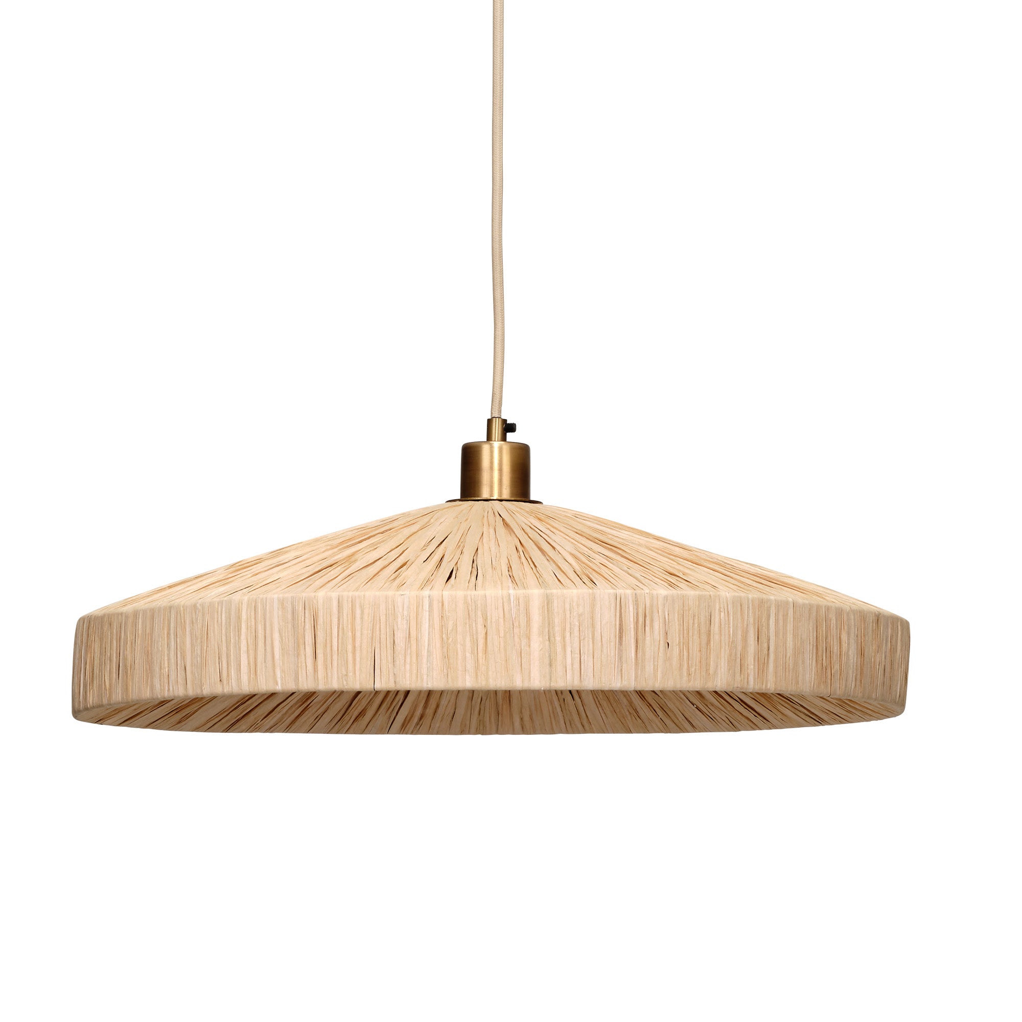 Jamie Young Parasol Natural 1-Light Small Pendant