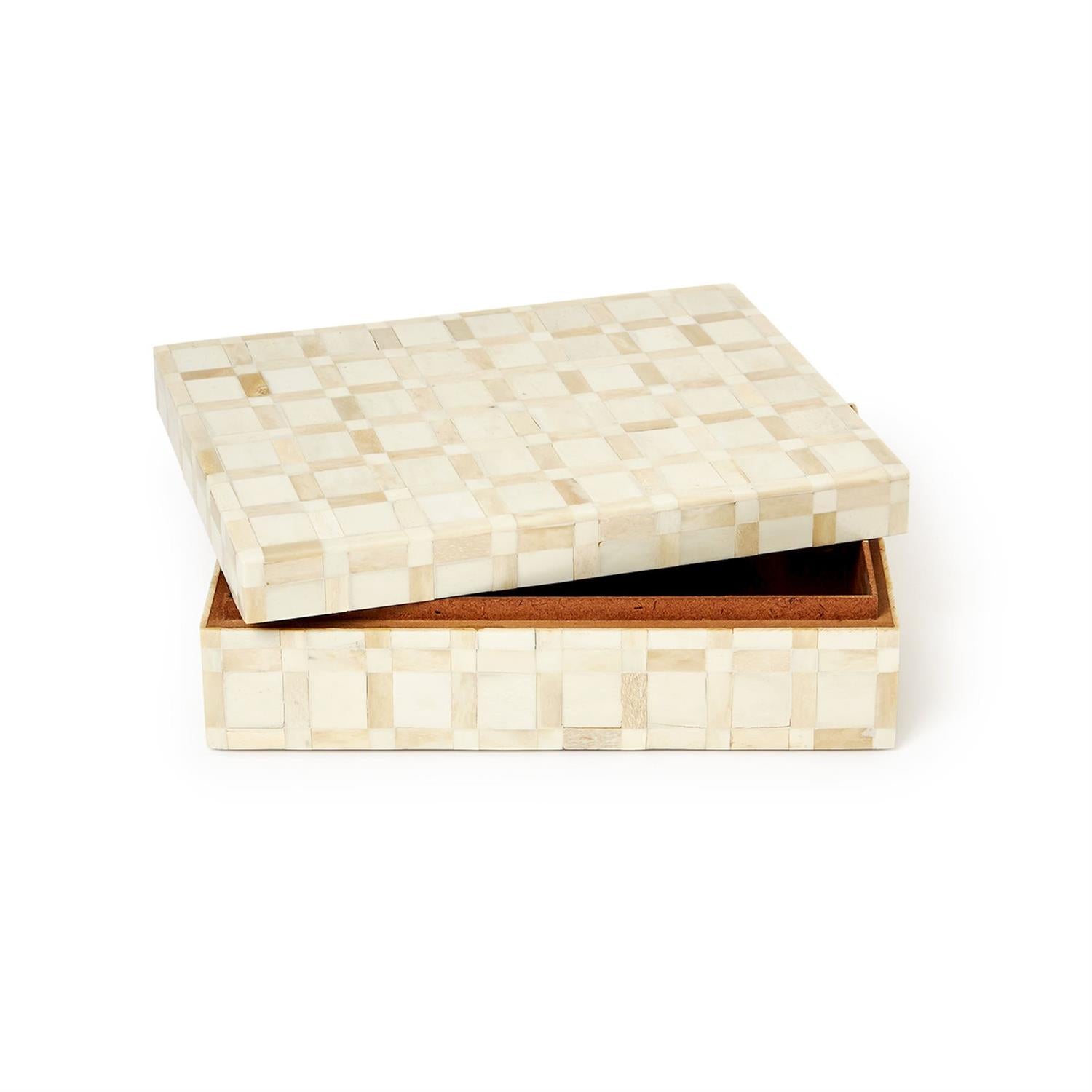 Inlaid Covered Box Set of 2