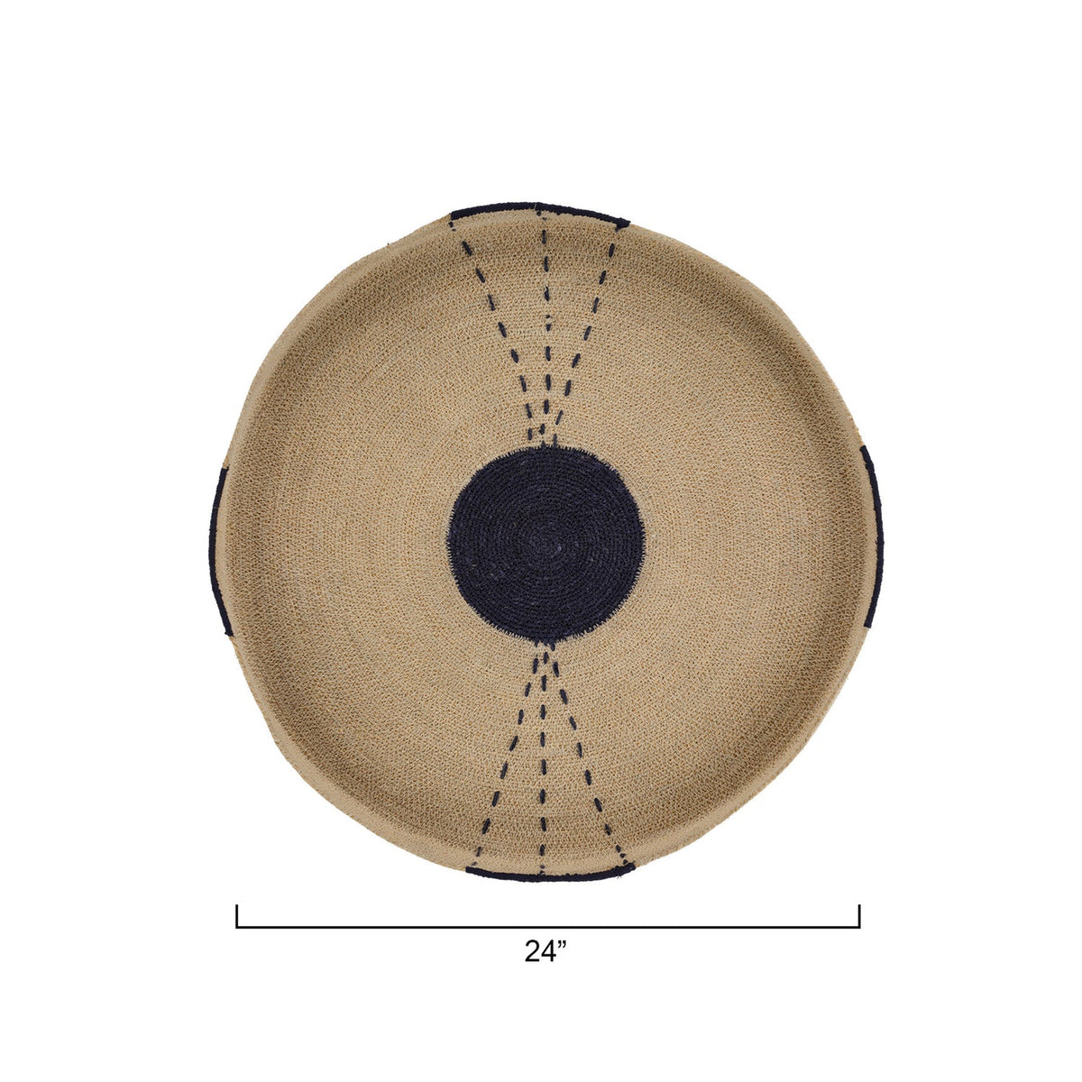 Jamie Young Sundial Navy Wall Art styled in a room setting