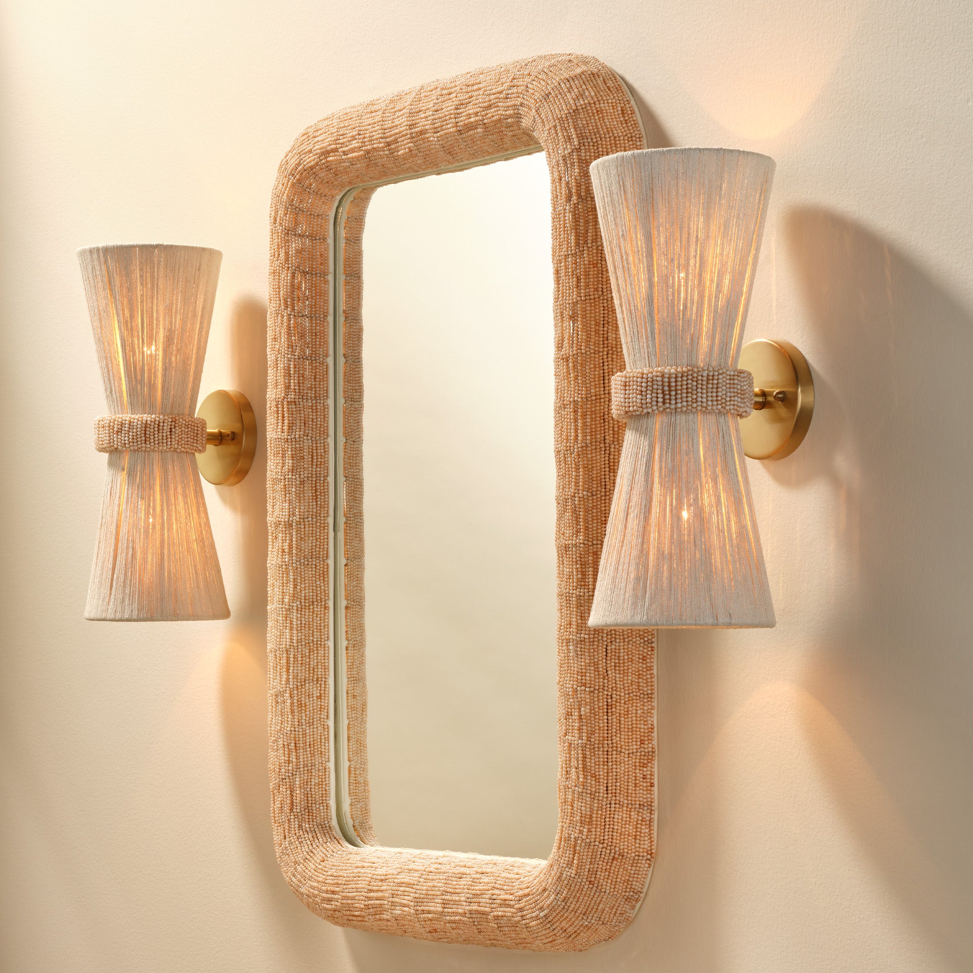 Jamie Young Confetti Cream Extra Large Wall Mirror
